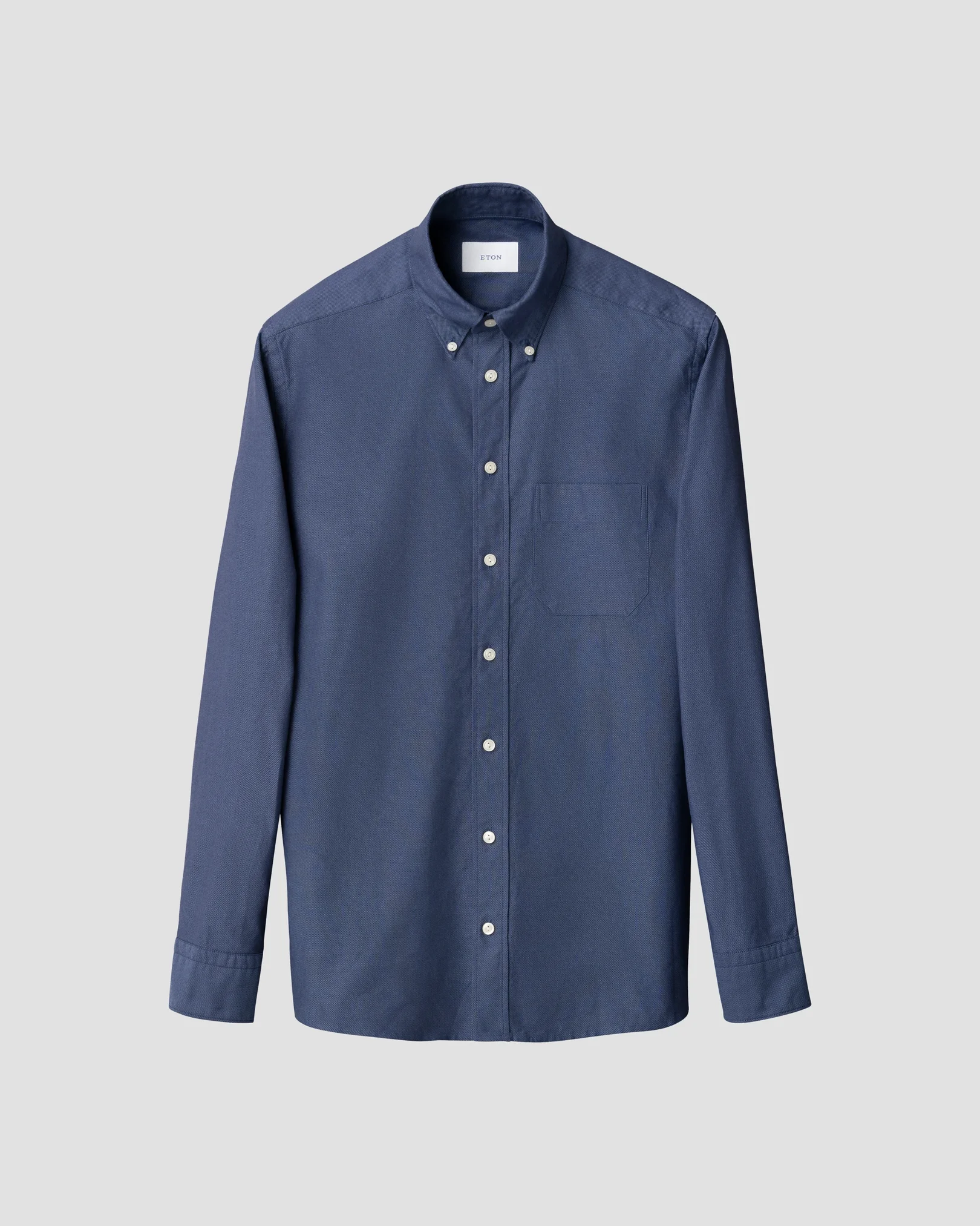 Eton - solid royal oxford shirt navy blue