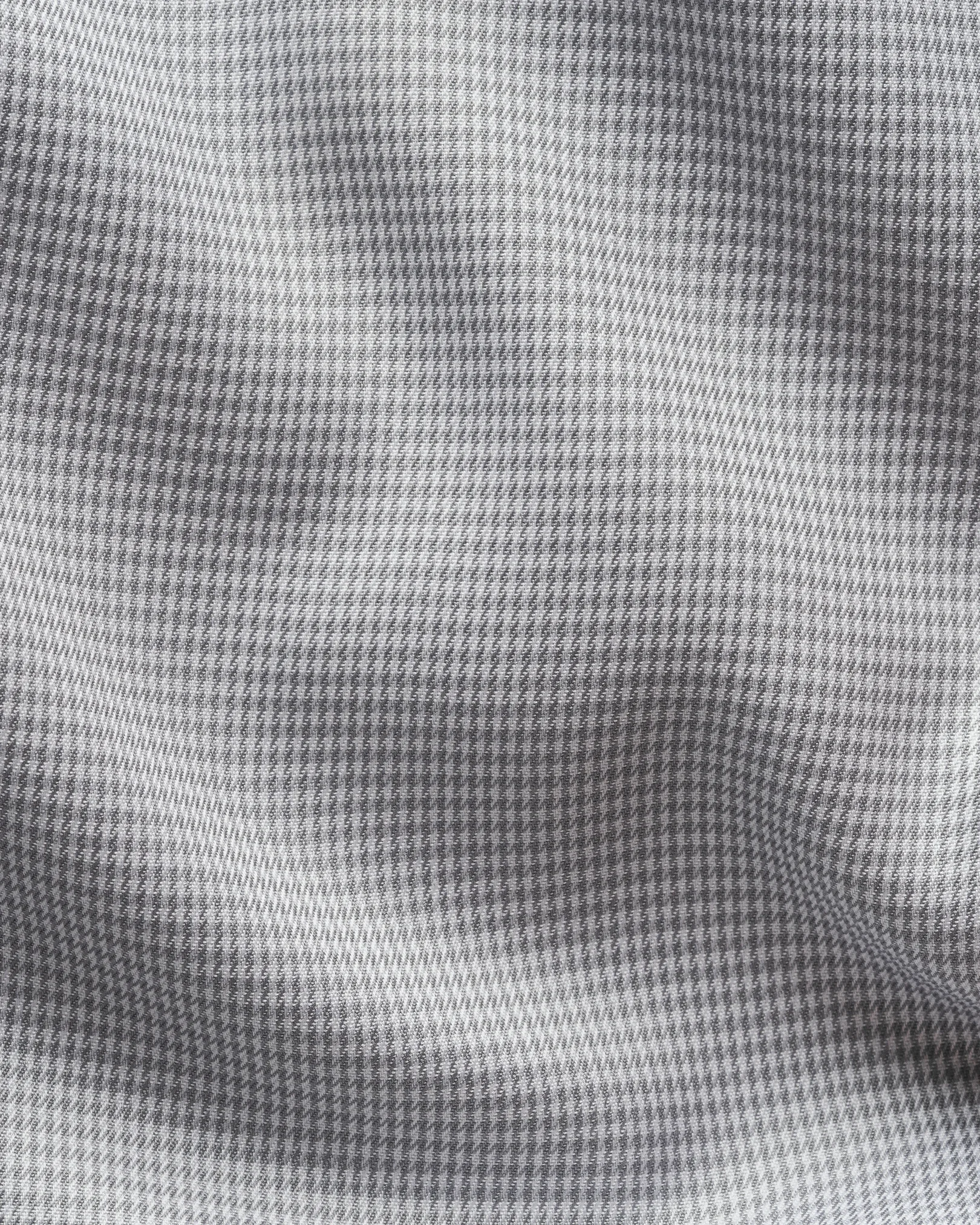 Eton - houndstooth check giza 45 shirt cut away single slim