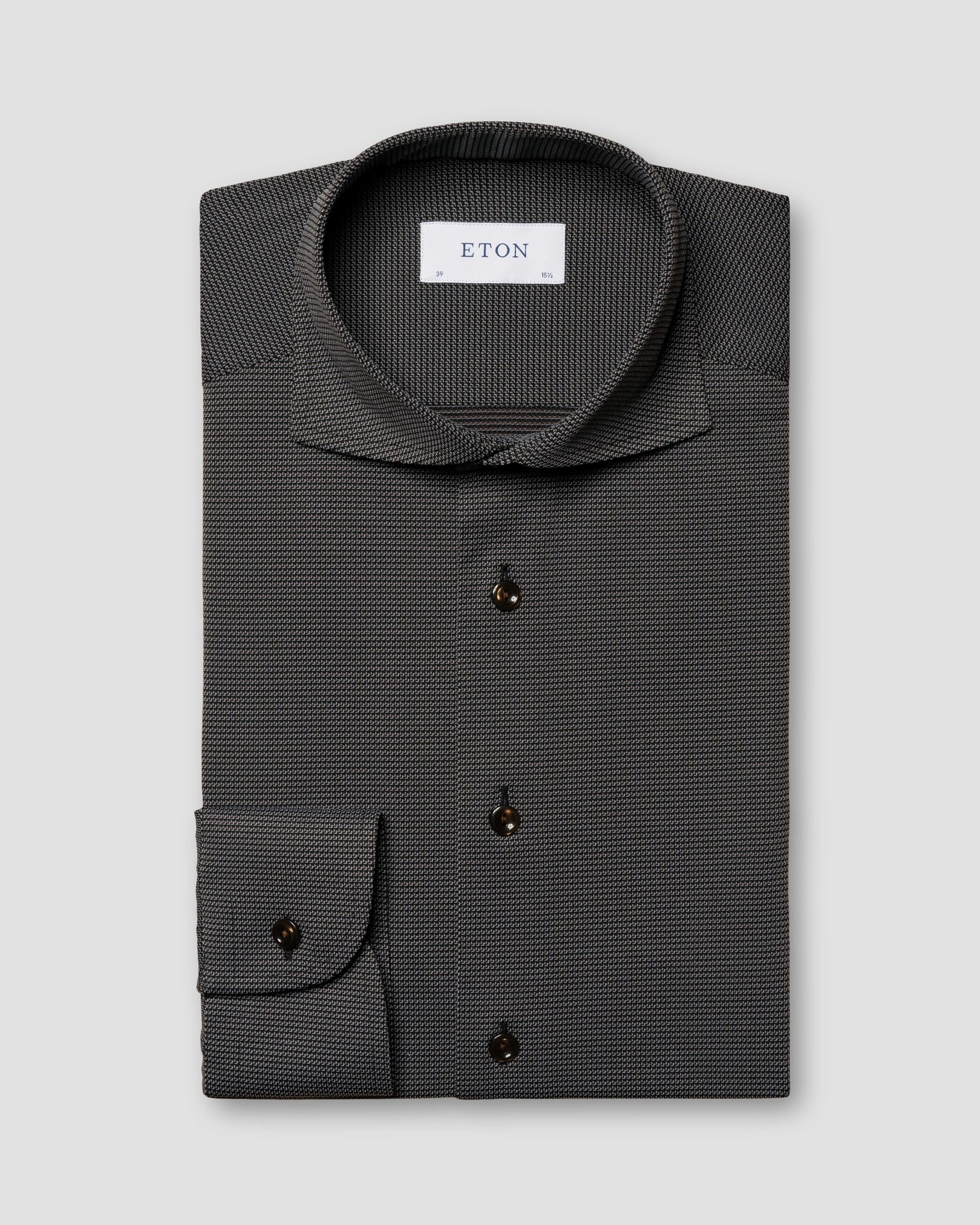 Eton - brown four way stretch