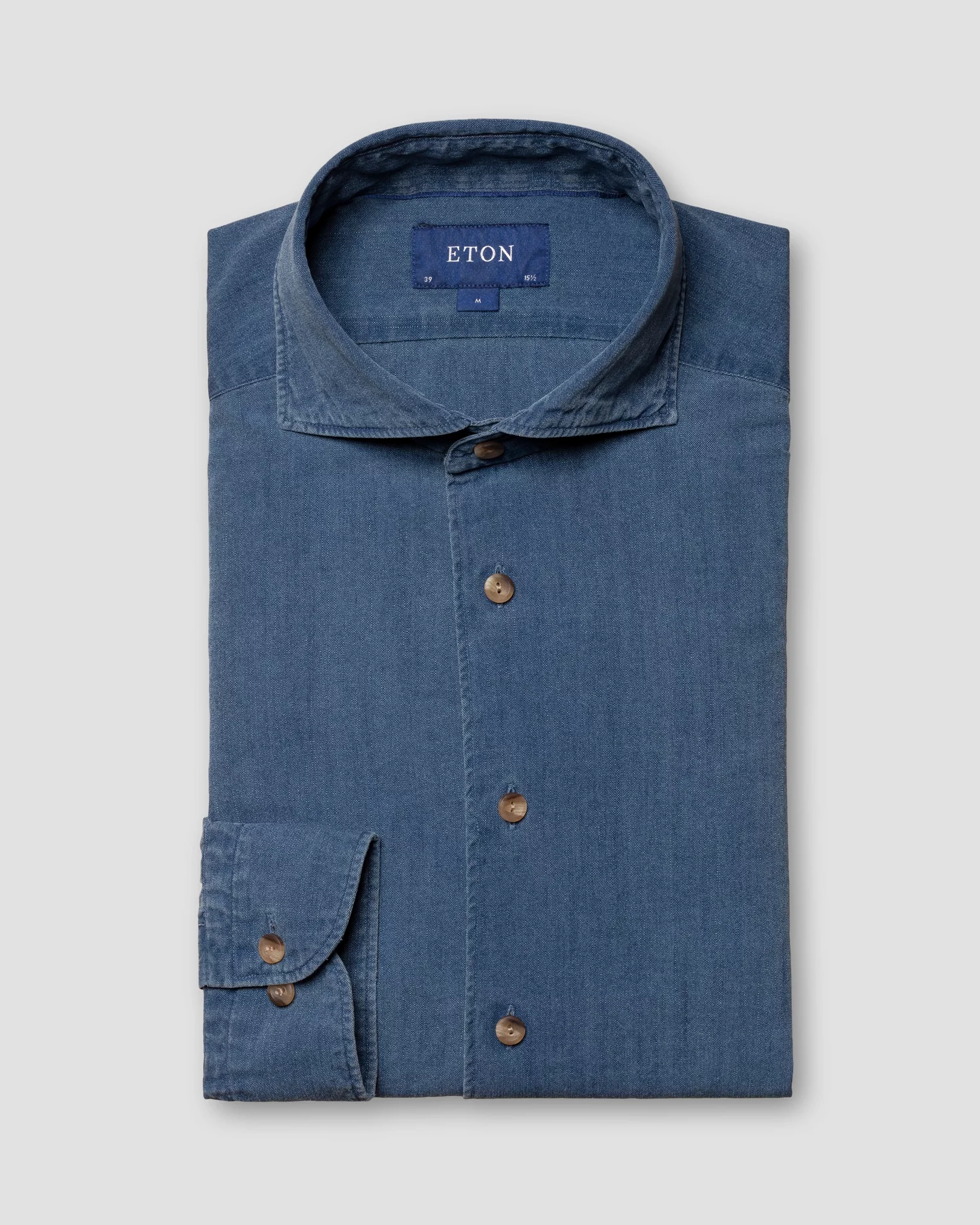J. Crew Slim Organic Cotton Chambray Shirt in One-Year Wash (Faded Nav –  Oxford & Evergreen
