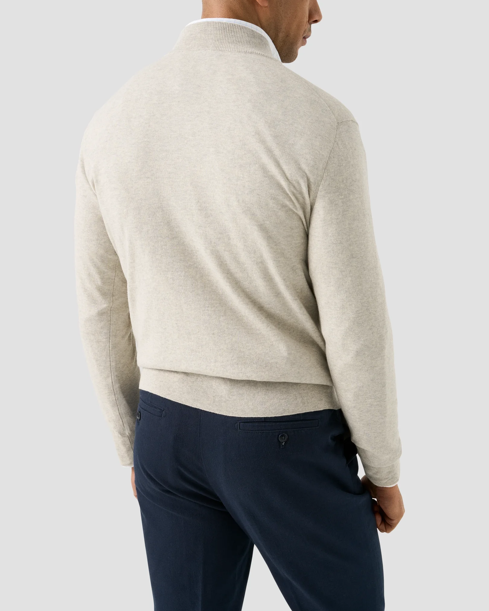 Eton - quarter zip fine knit