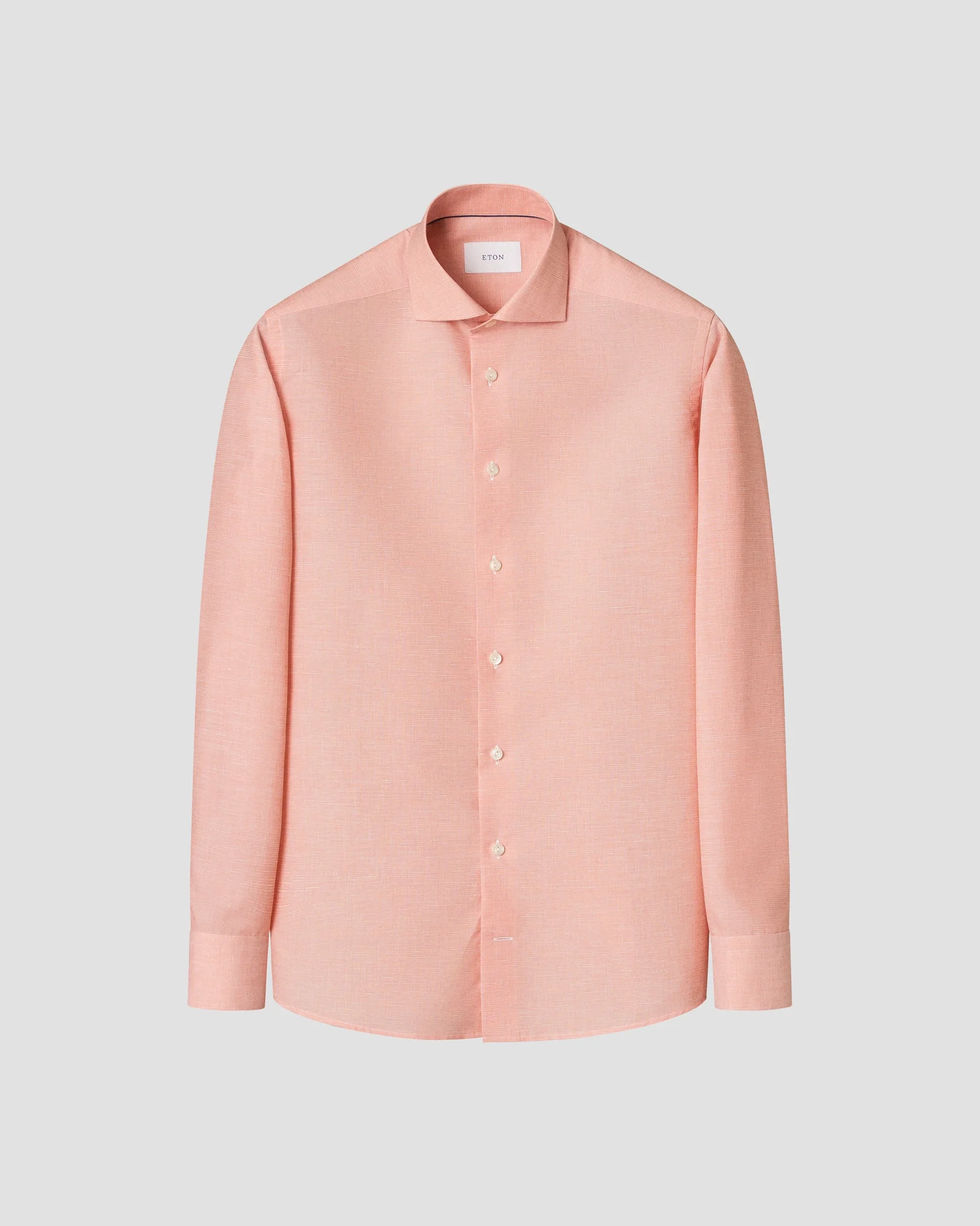 Eton - semi solid cotton linen shirt 260