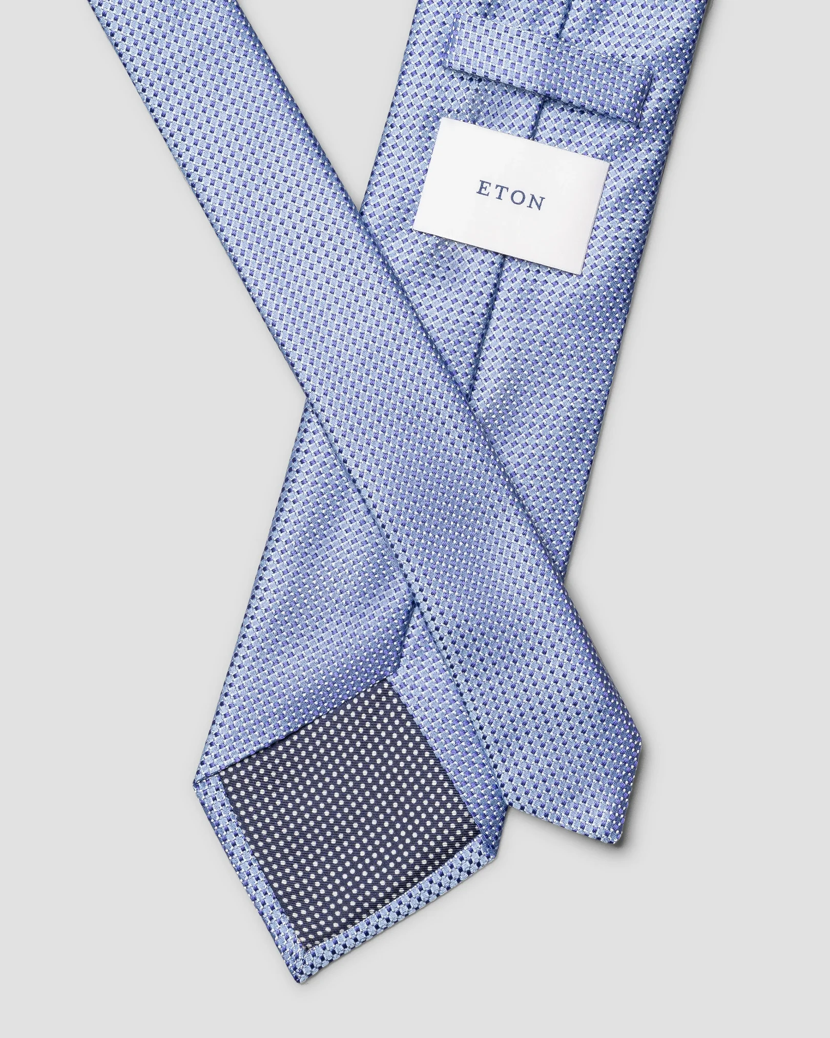 Eton - light purple micro woven silk tie