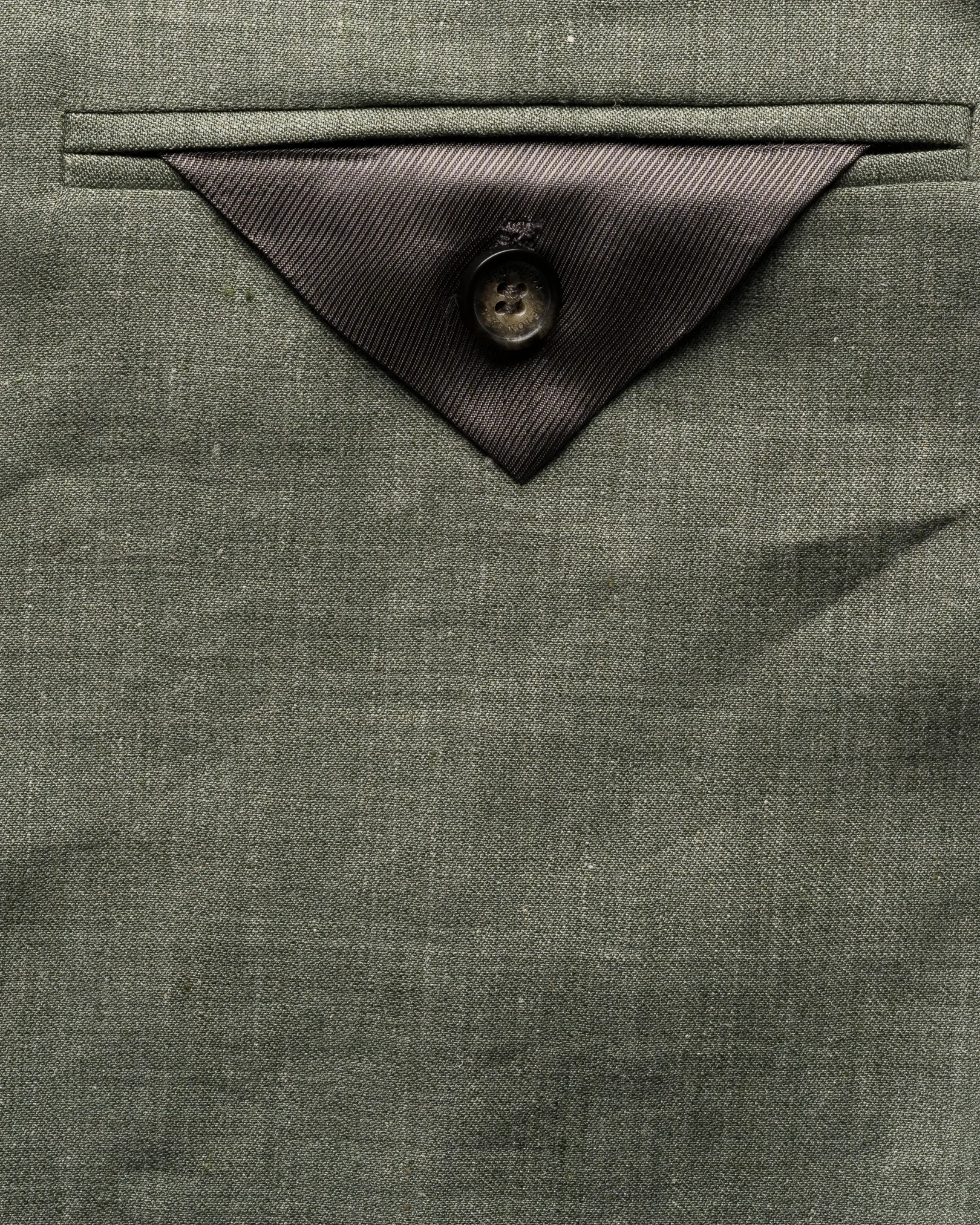 Eton - mid green linen wool soft jacket