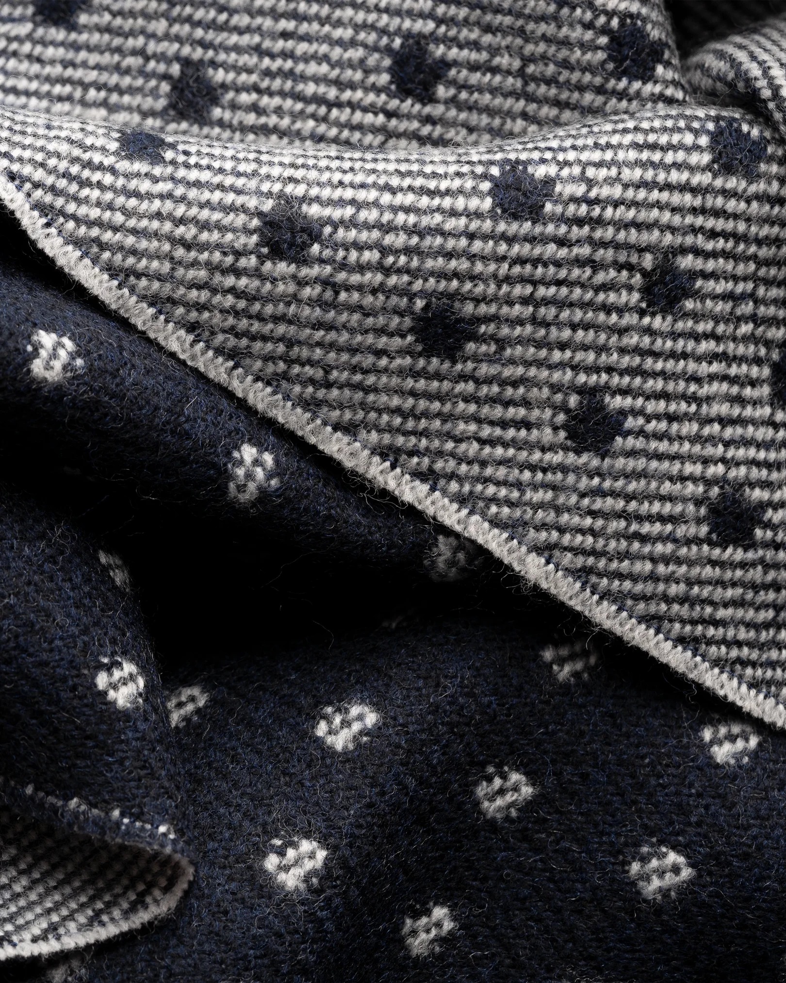 Eton - navy merino scarf