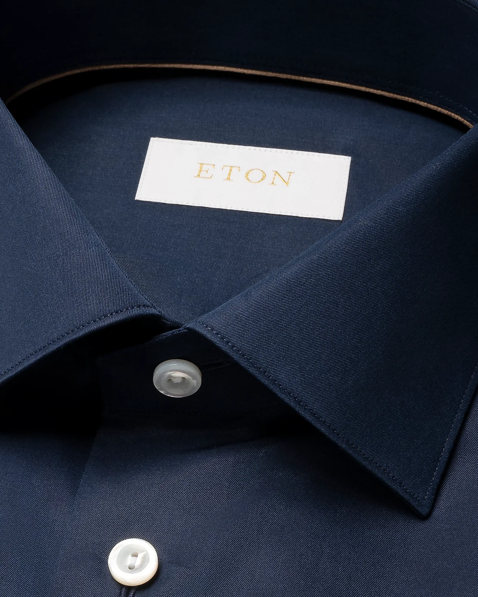 Eton - navy blue twill elevated shirt