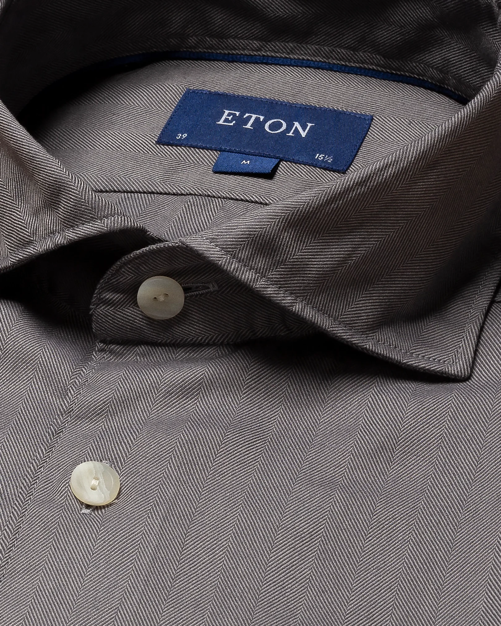 Eton - mid grey lightweight flannel