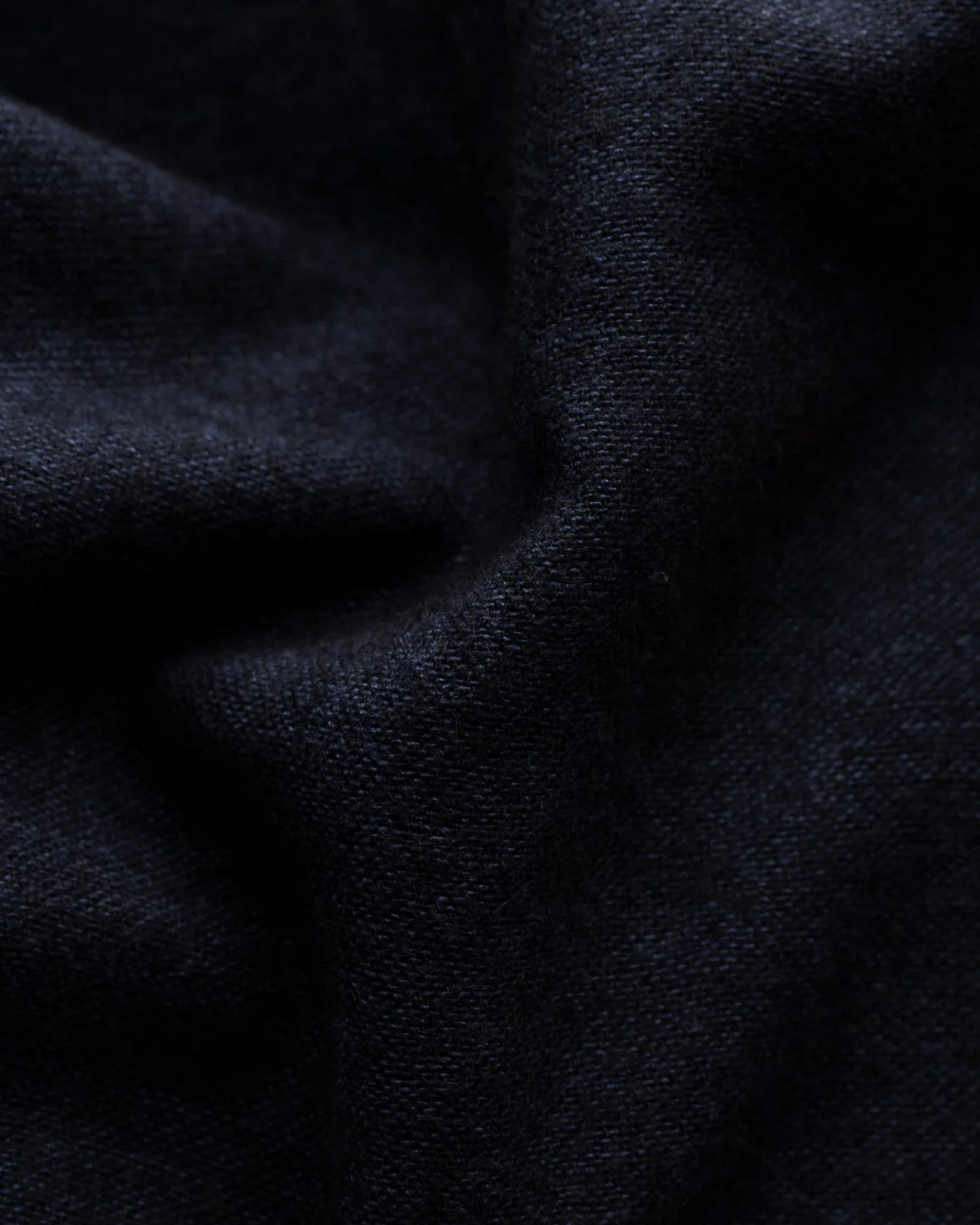 Eton - black flannel overshirt