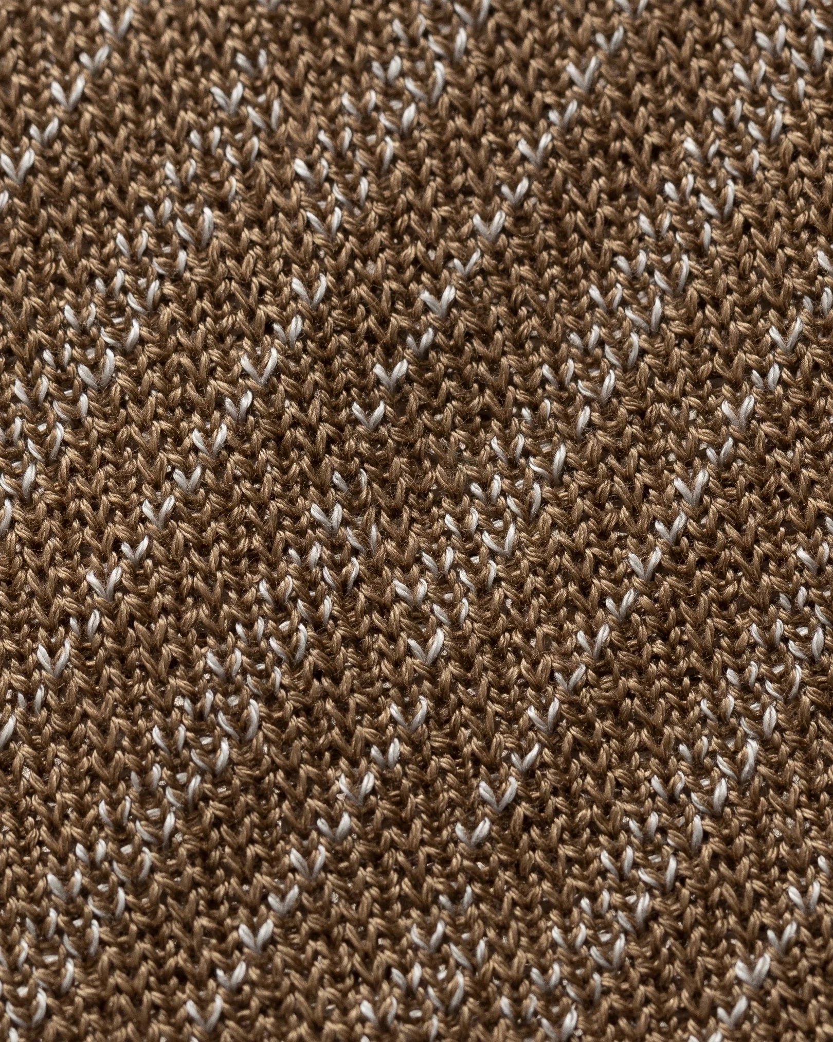 Eton - beige knitted stripes tie