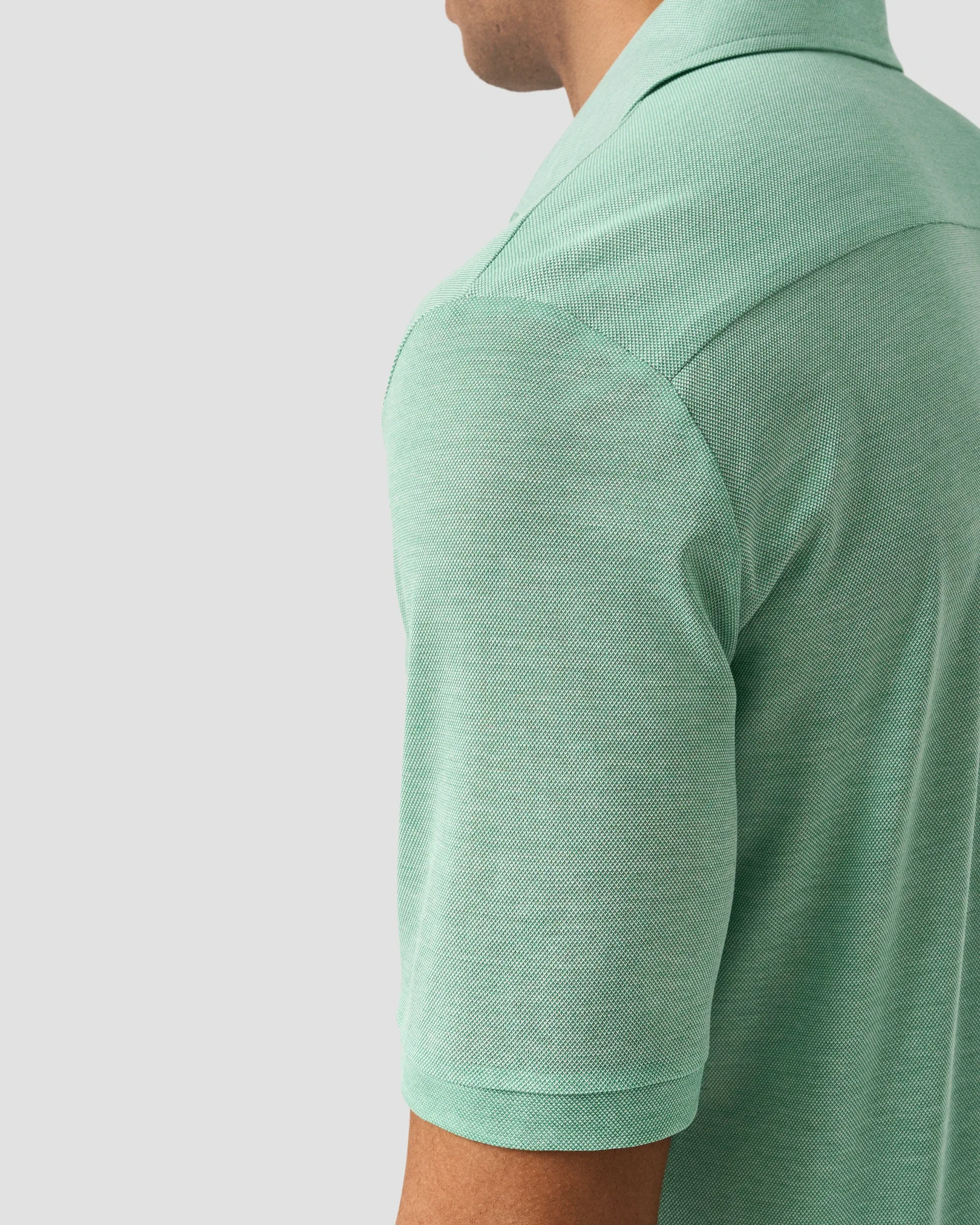 Eton - filo di scozia oxford polo shirt light green filo di scozia oxford polo shirt
