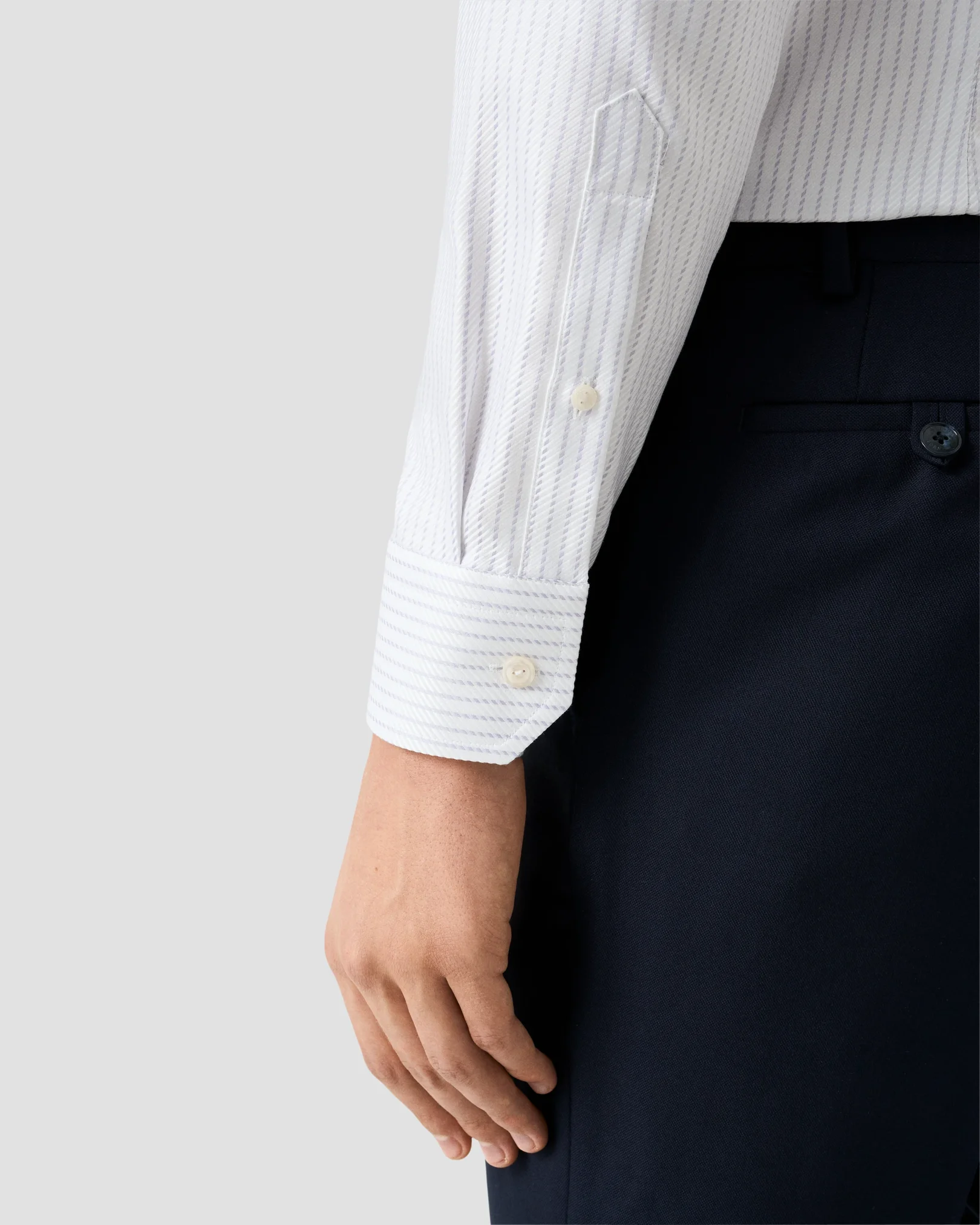 Eton - striped king twill shirt 256