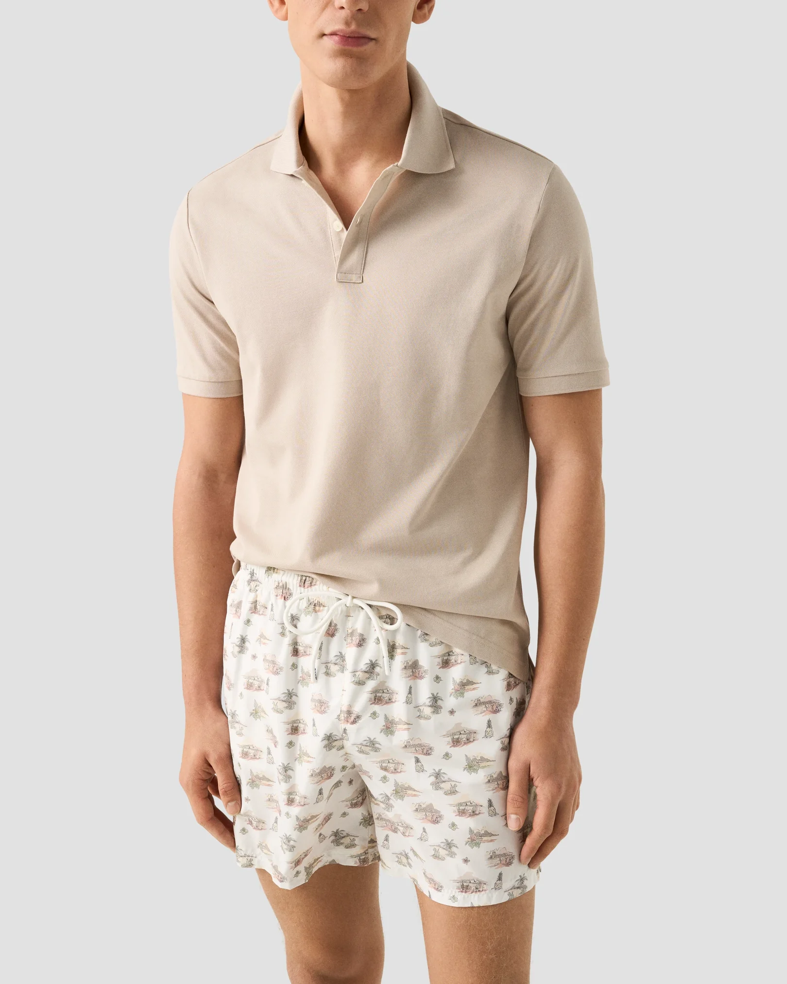 Eton - palm swim shorts