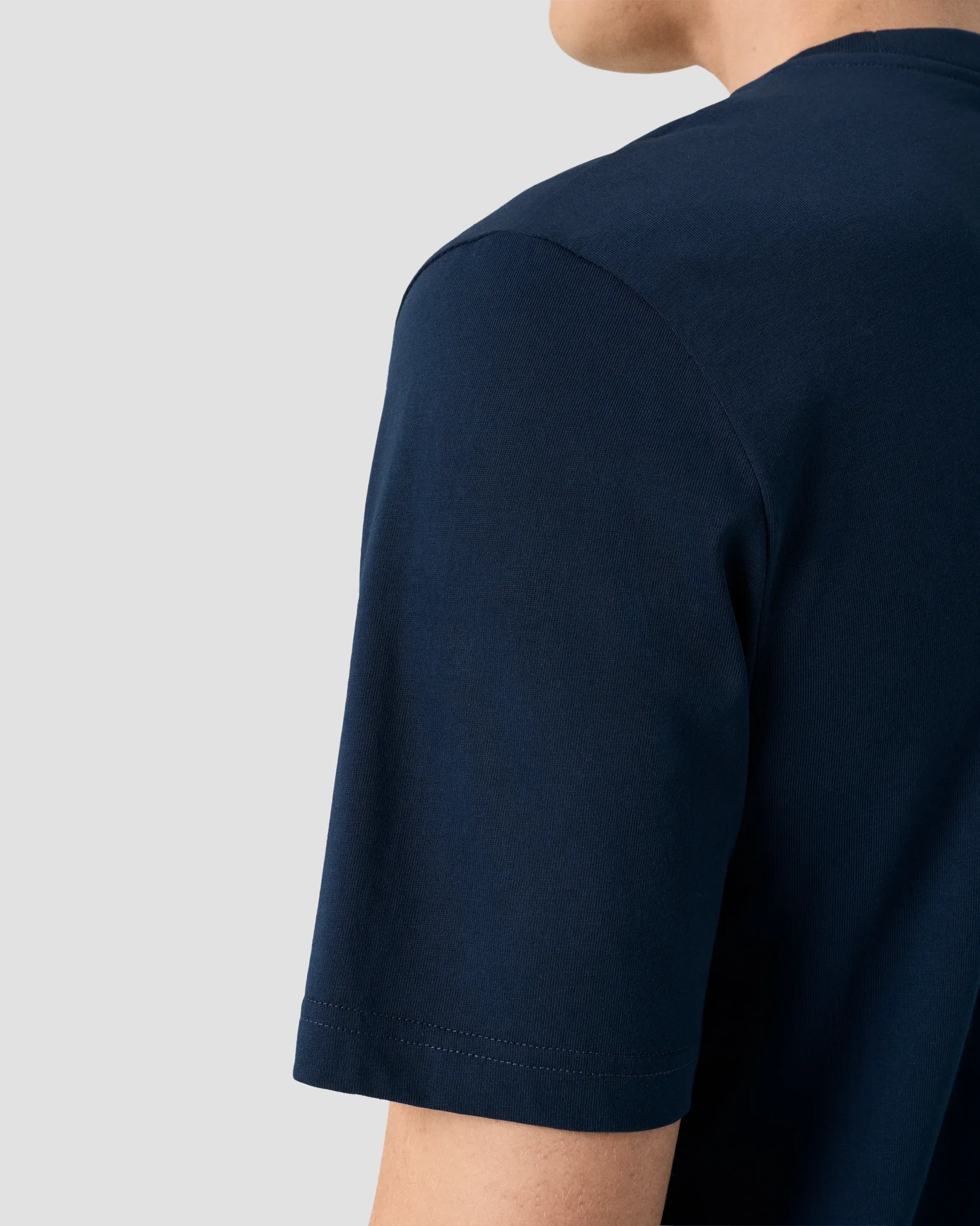 Eton - navy blue crew neck short sleeve t shirt