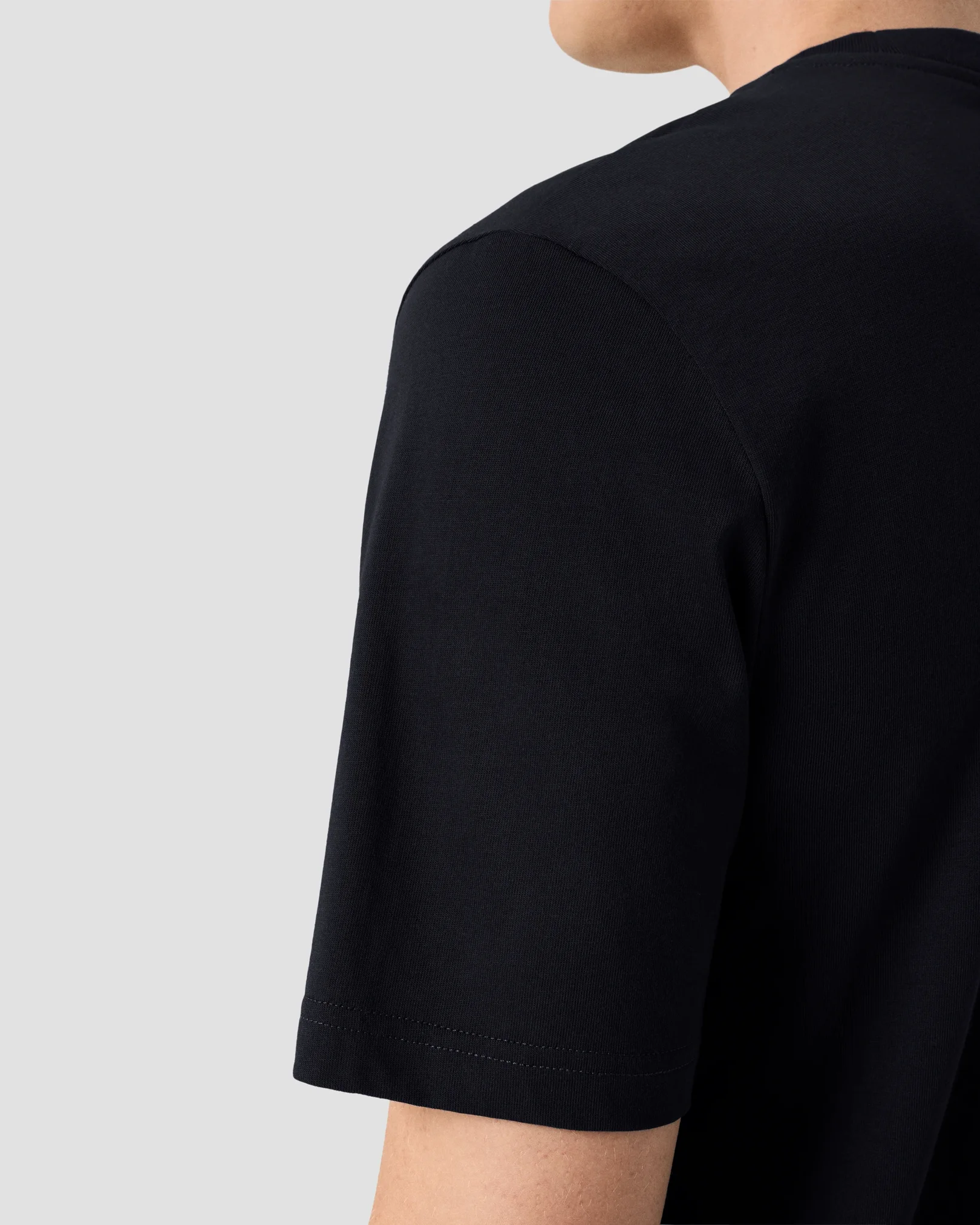 Eton - navy blue crew neck short sleeve t shirt