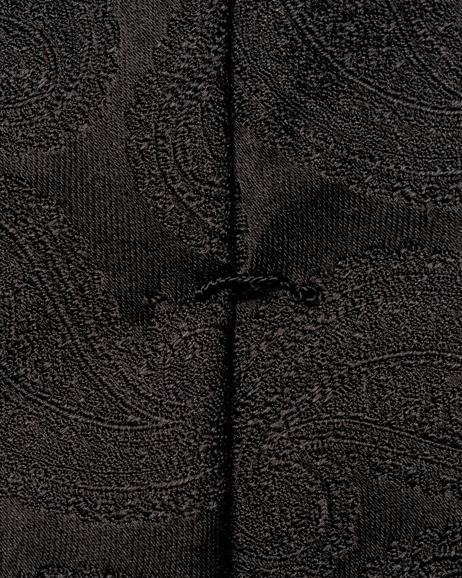 Eton - Black Paisley Woven Silk Tie