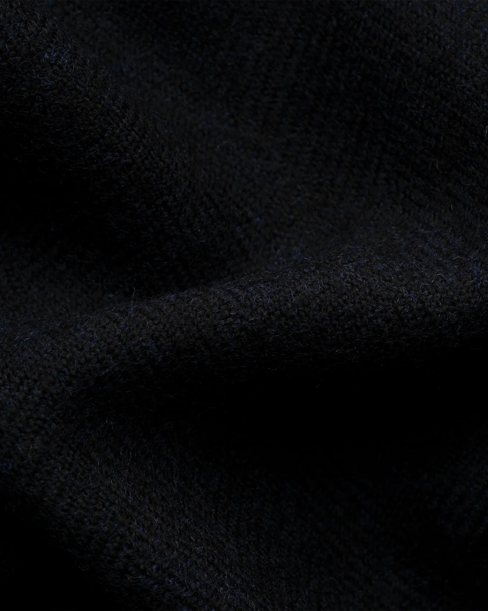 Eton - navy herringbone merino wool scarf