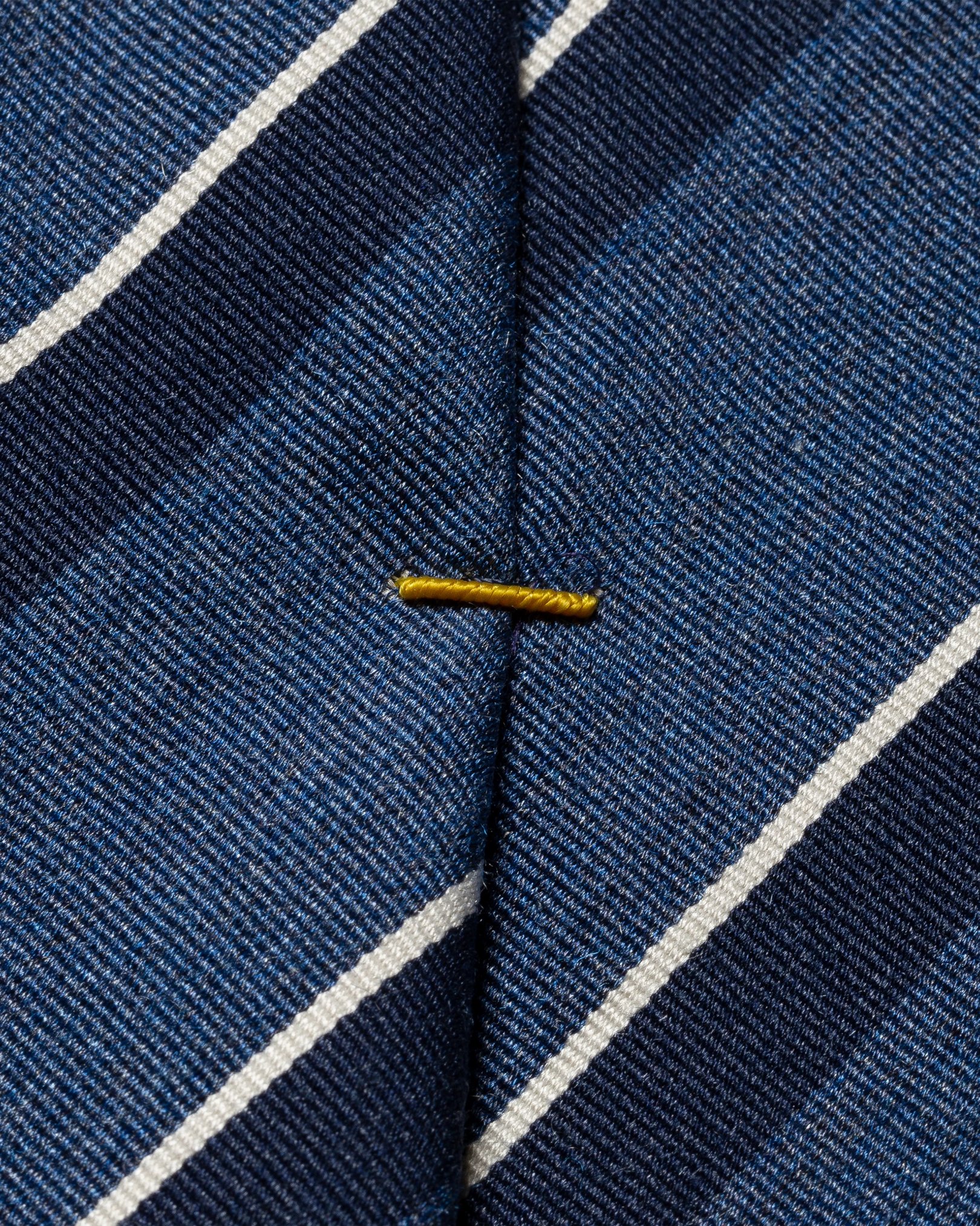 Eton - dark blue striped silk blend tie