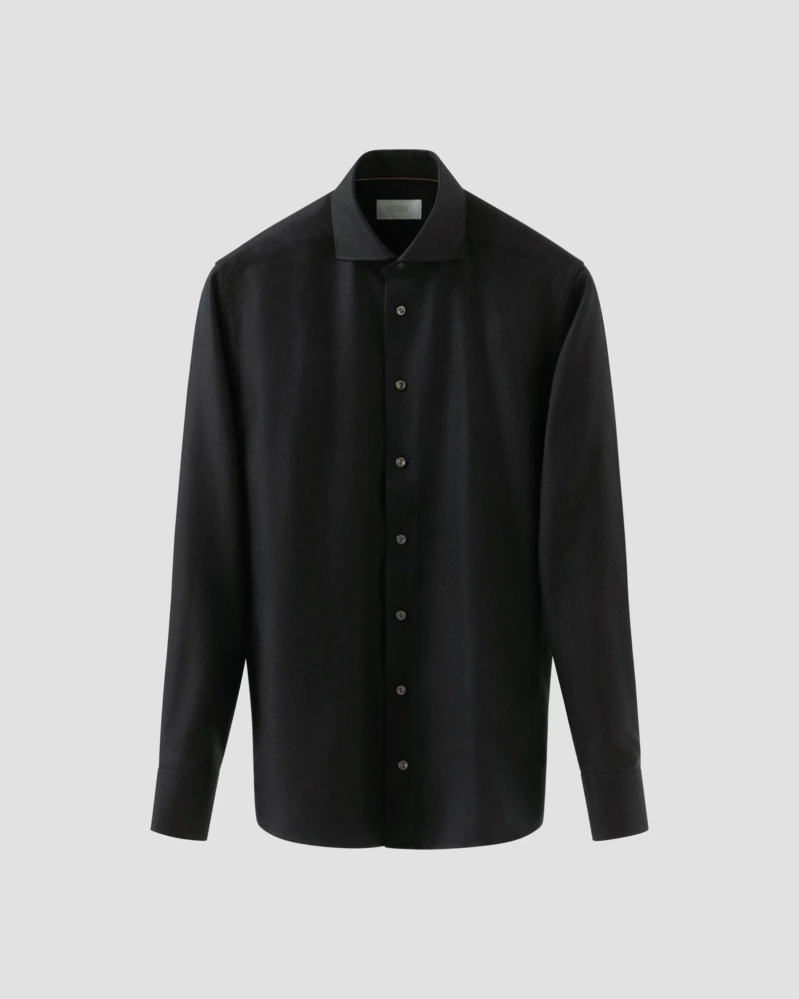 Eton - black cotton cashmere silk