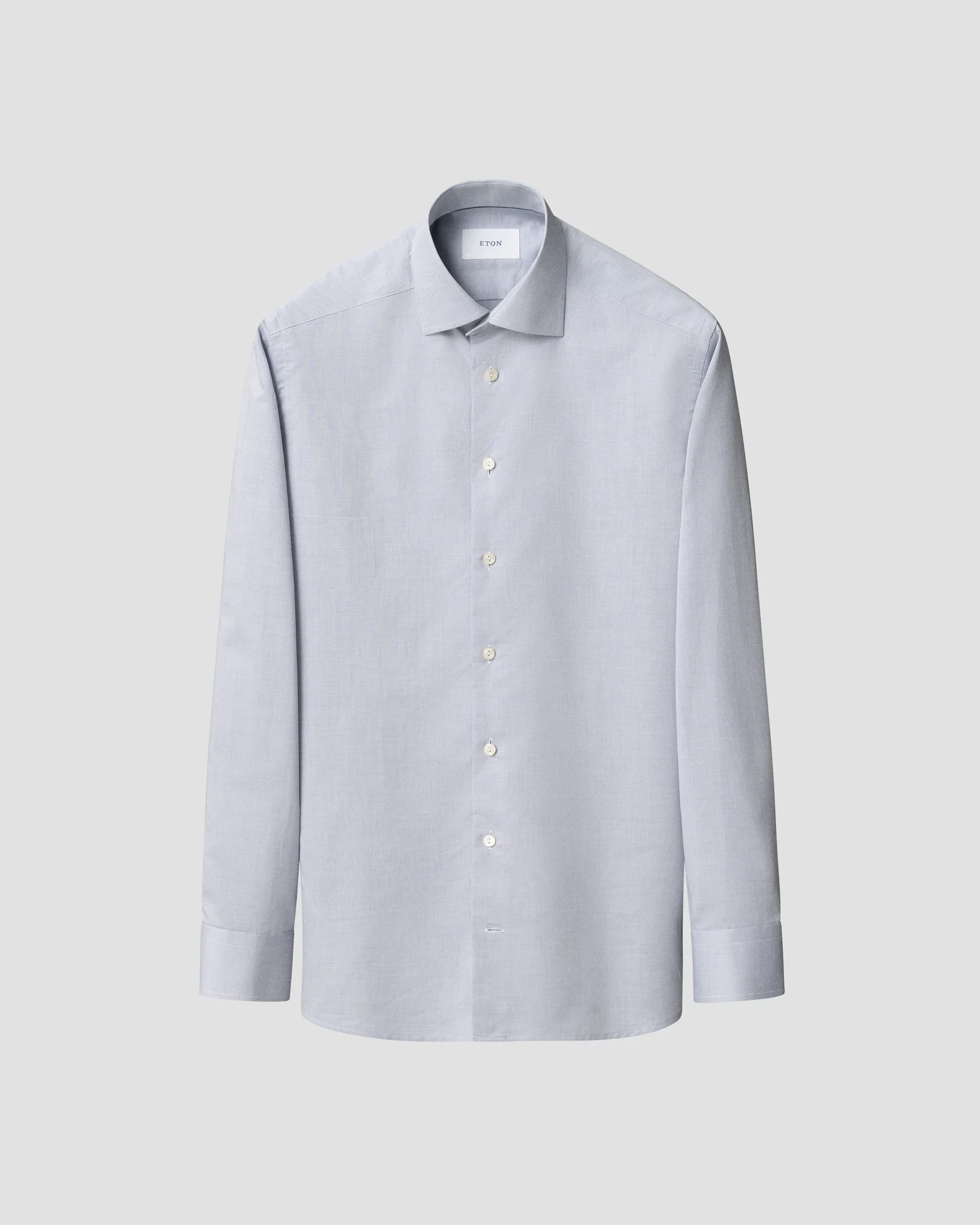 Eton - dark blue semi solid signature twill shirt