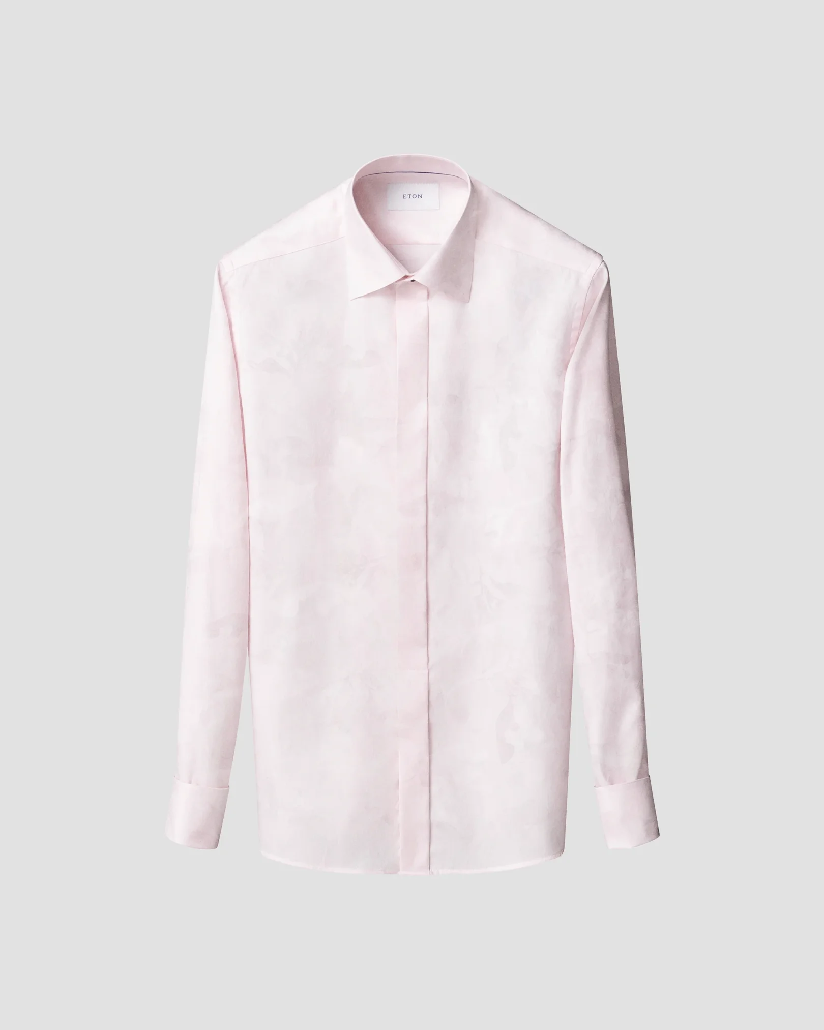 Eton - pink floral jacquard shirt