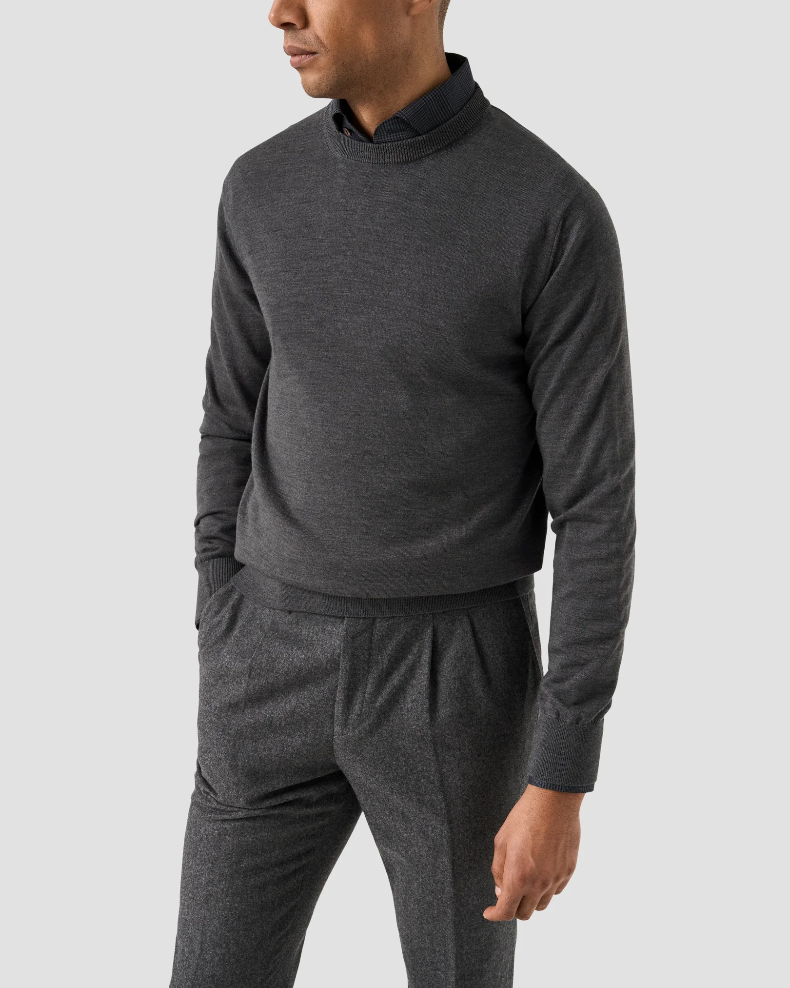 Eton - merino knit crew neck