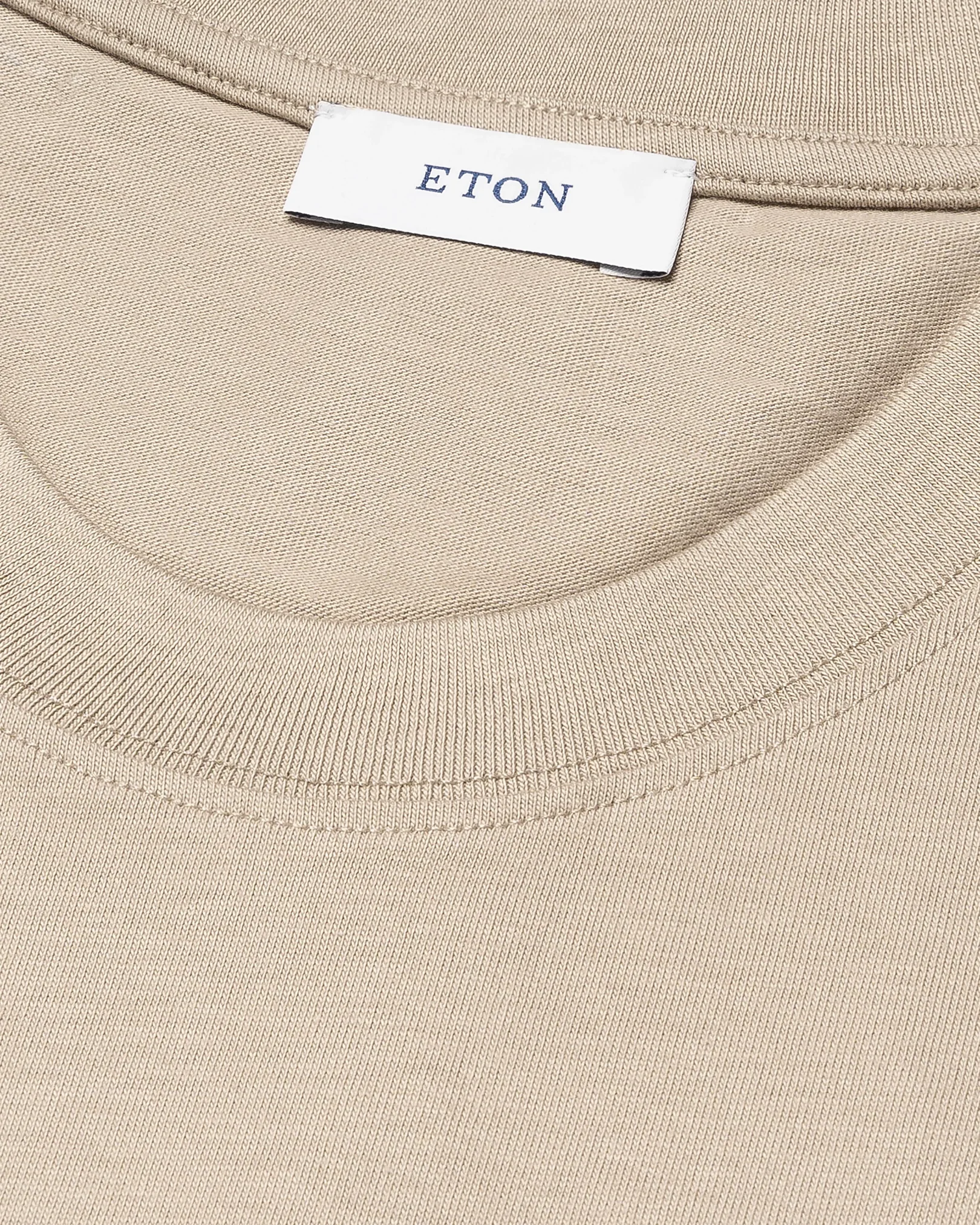 Eton - beige single jersey supima cotton t shirt