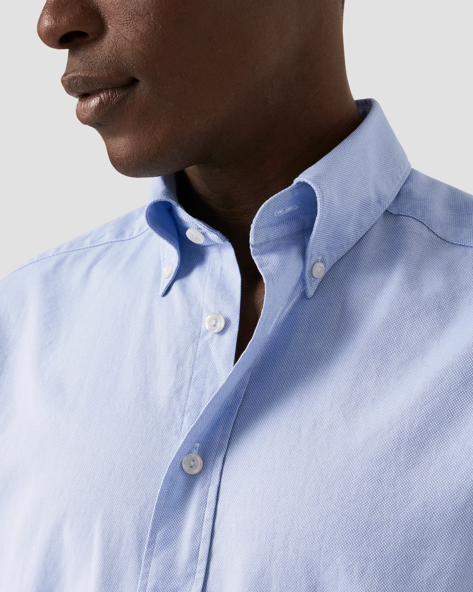 Light Blue Royal Oxford Shirt - Eton
