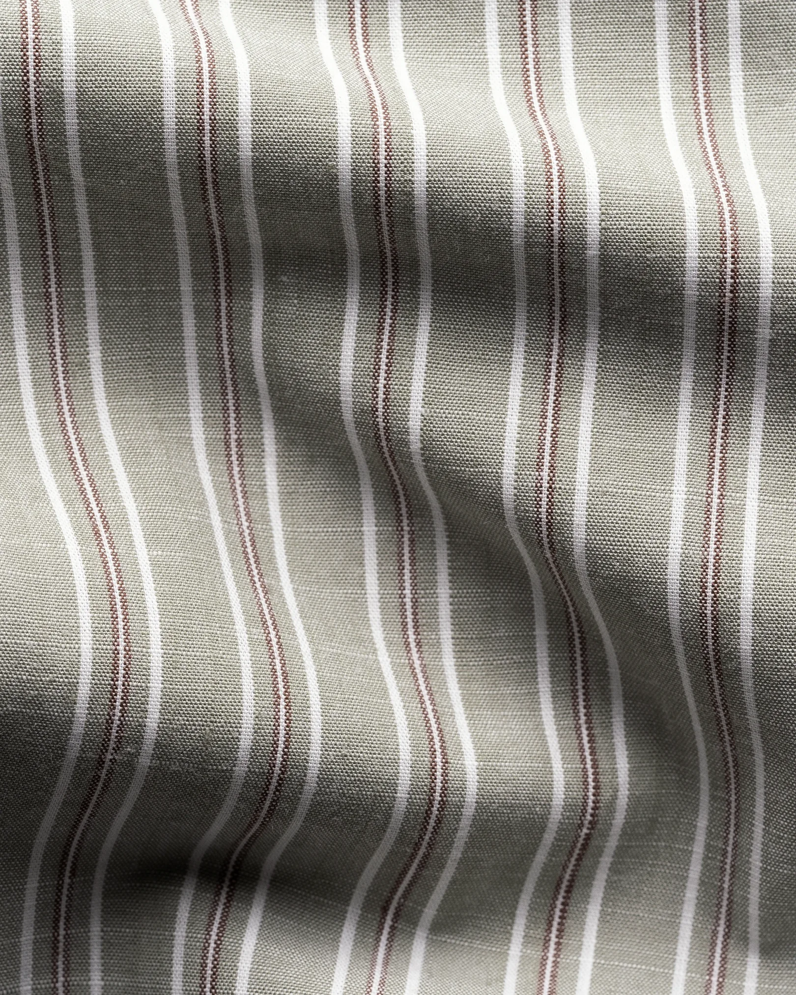 Eton - striped chambray shirt spread rounded single casual fit