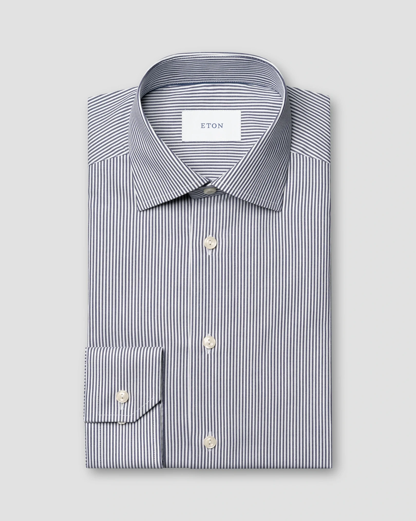 Eton - Chemise rayée en coton TENCEL™ Lyocell