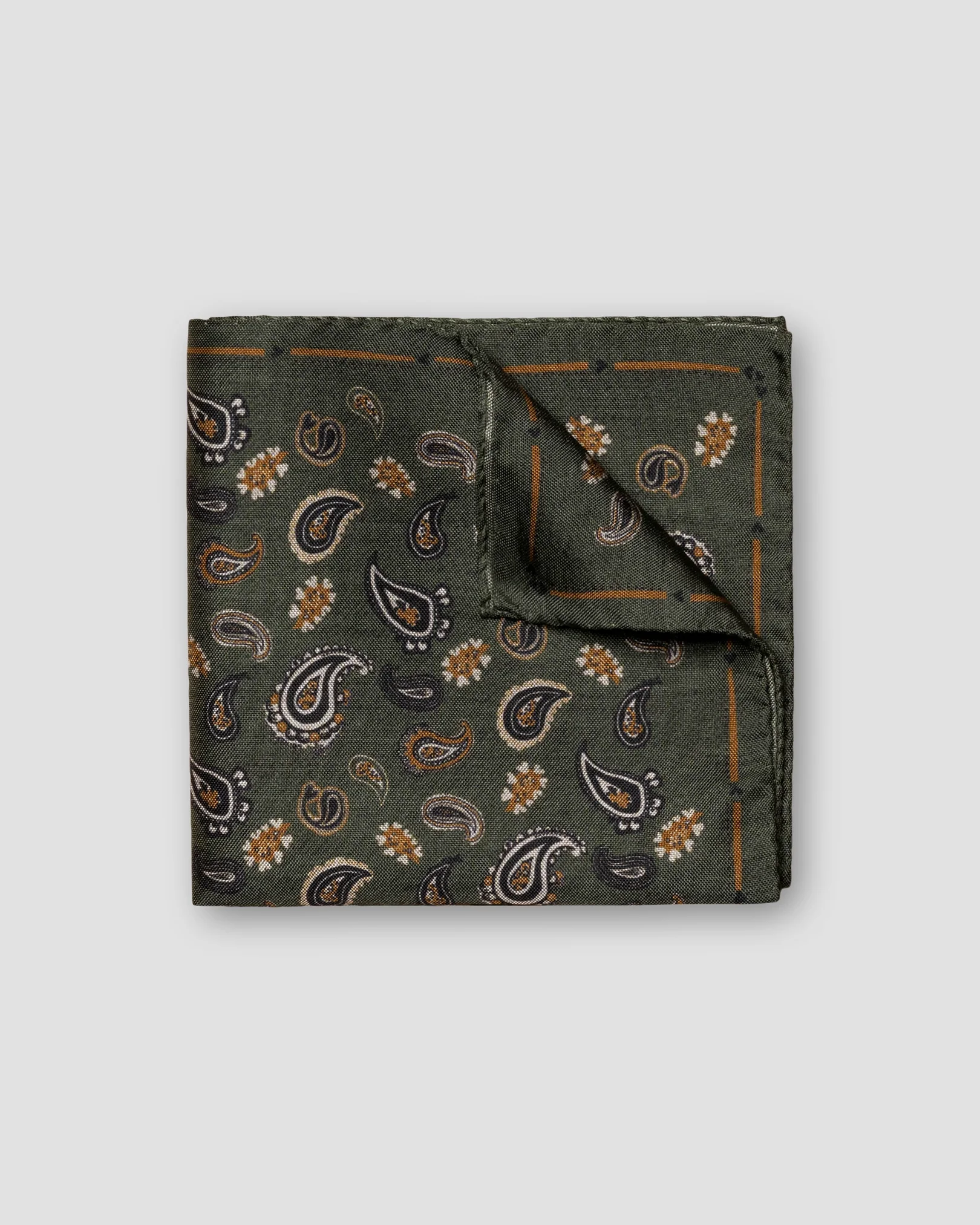 Dark green Pocket Sqaure - Eton