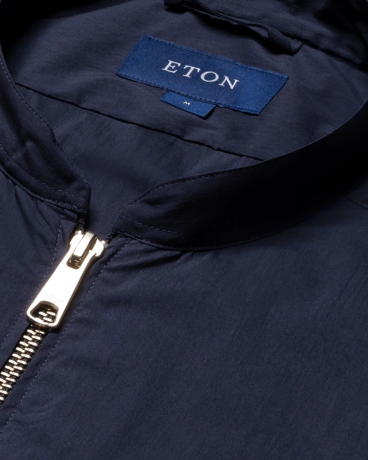 Eton - blue wind vest stand collar low sleeve less vest