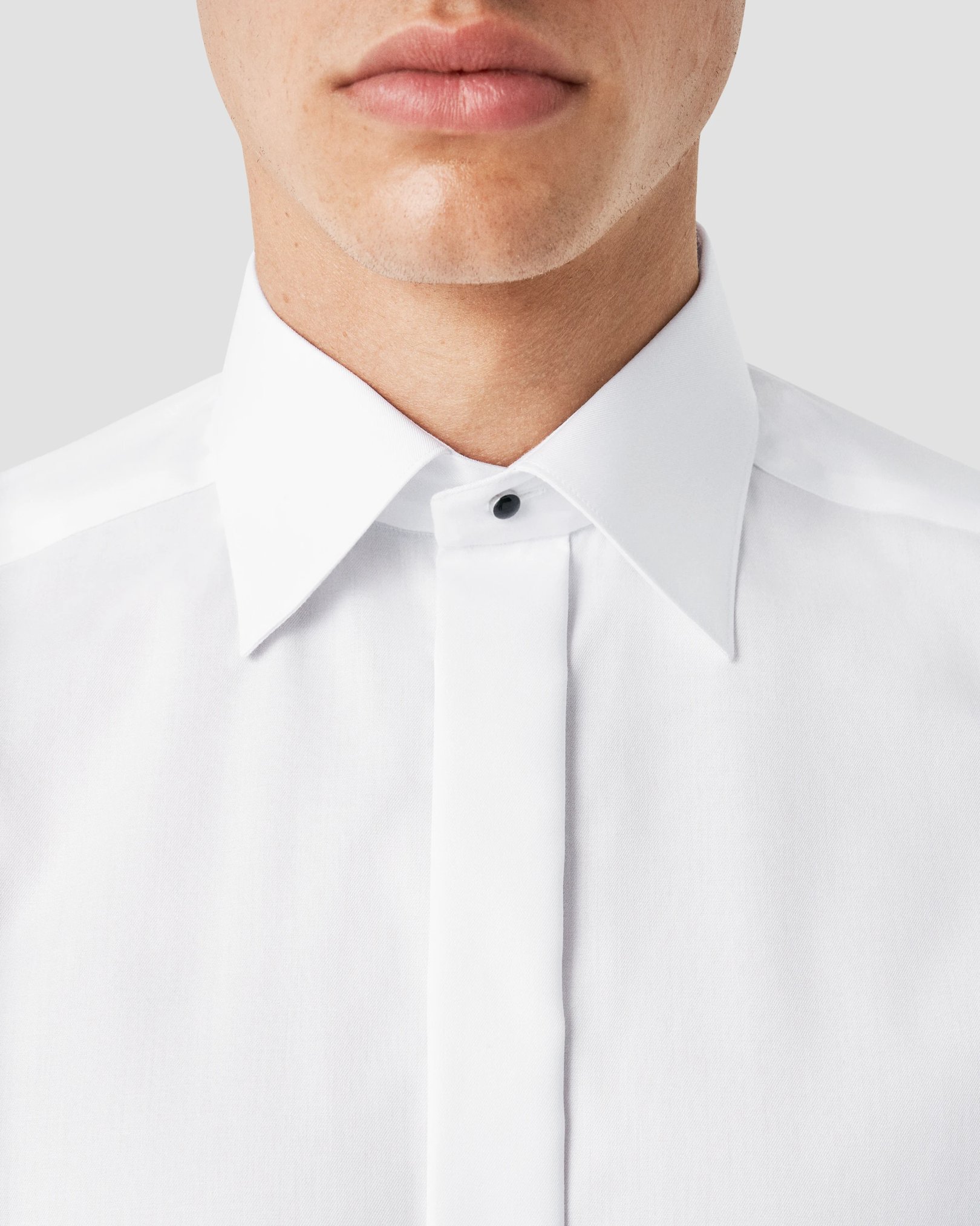 Eton - white twill evening shirt