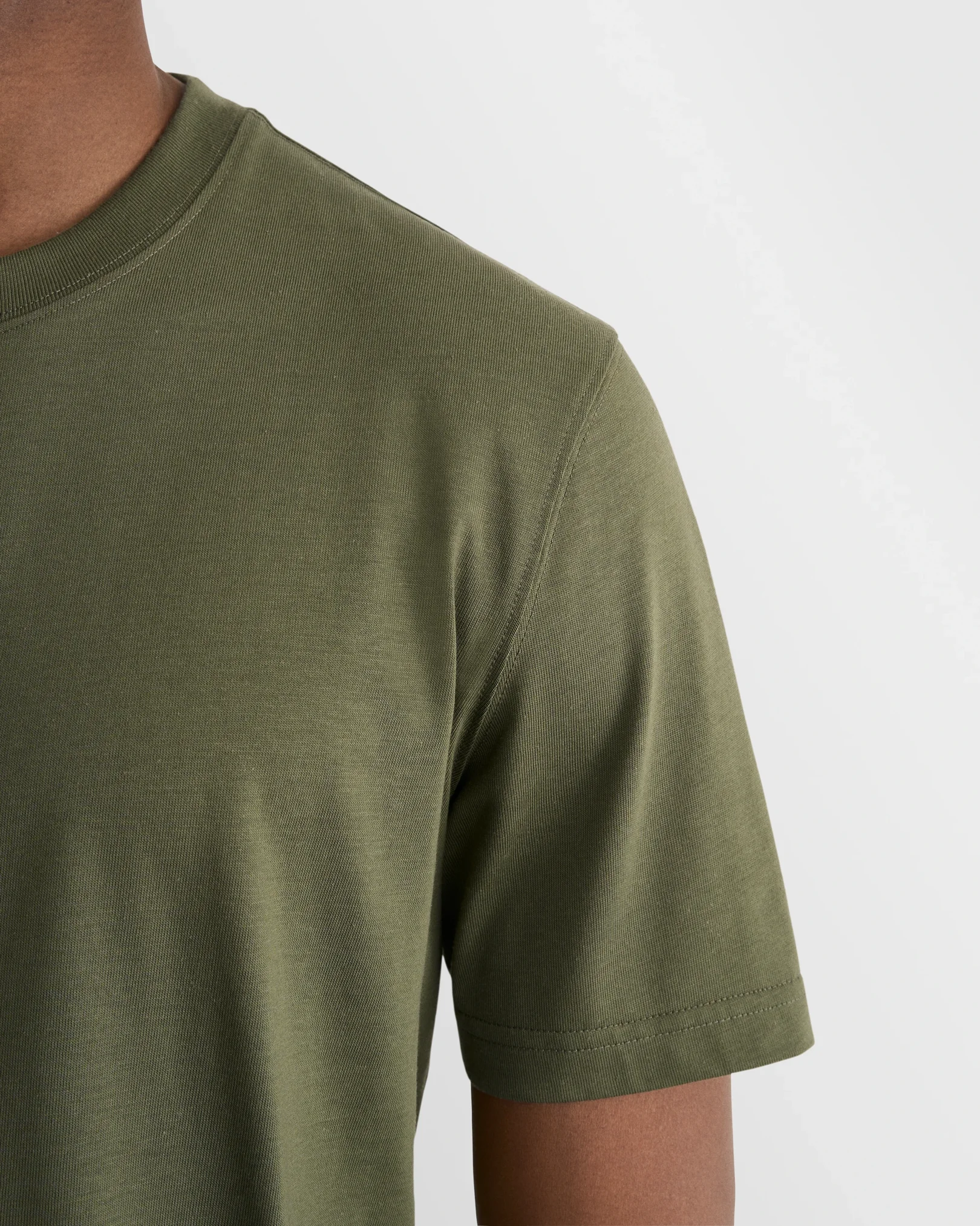 Eton - dark green single jersey supima cotton t shirt