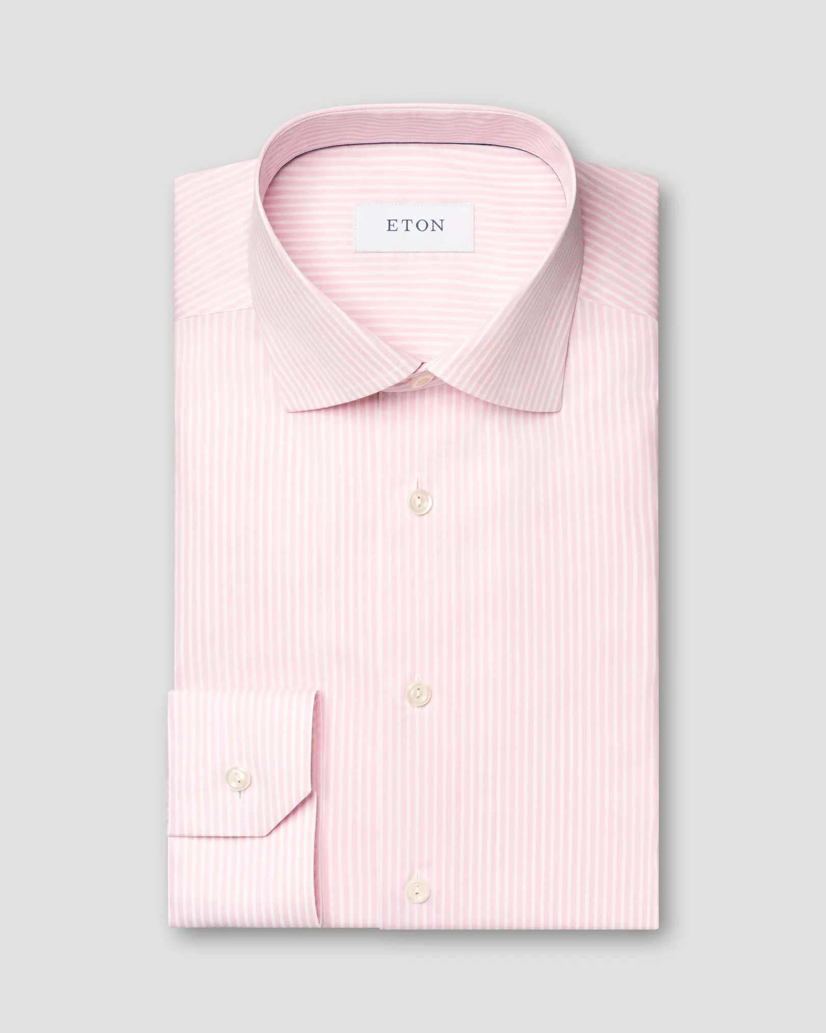 Pink Striped Twill Shirt