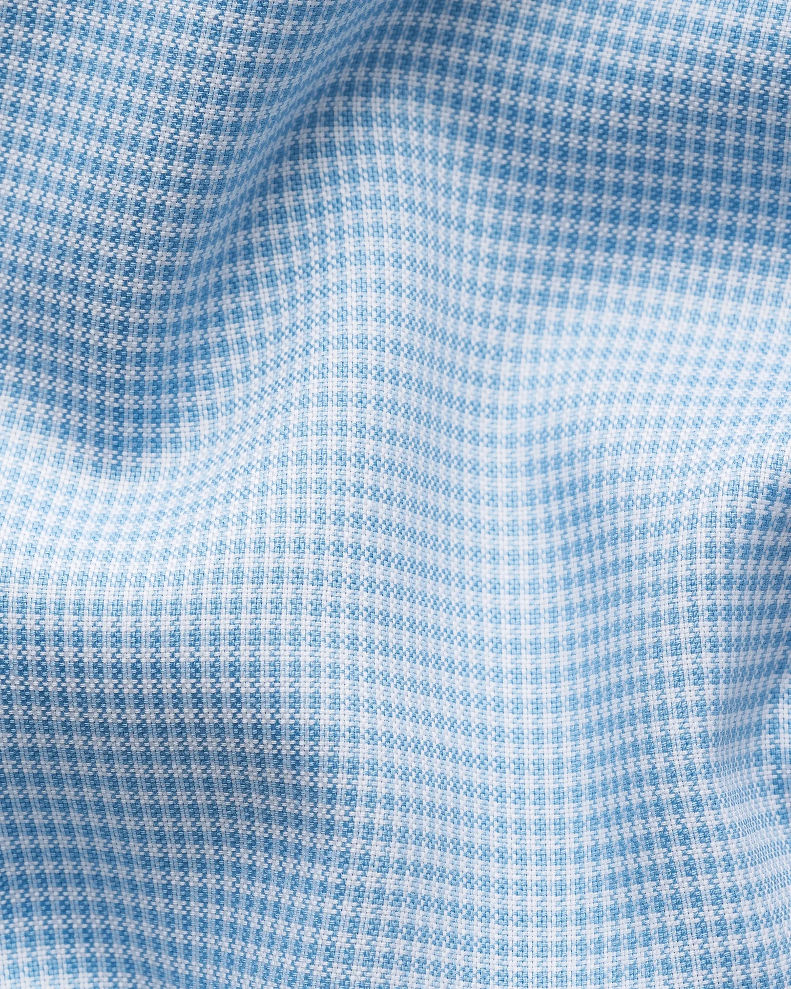 Eton - light blue check signature oxford shirt 253