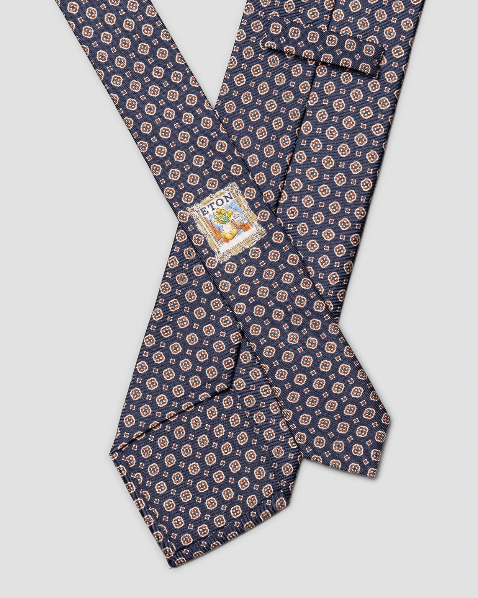 Eton - Medallion Printed Silk Tie