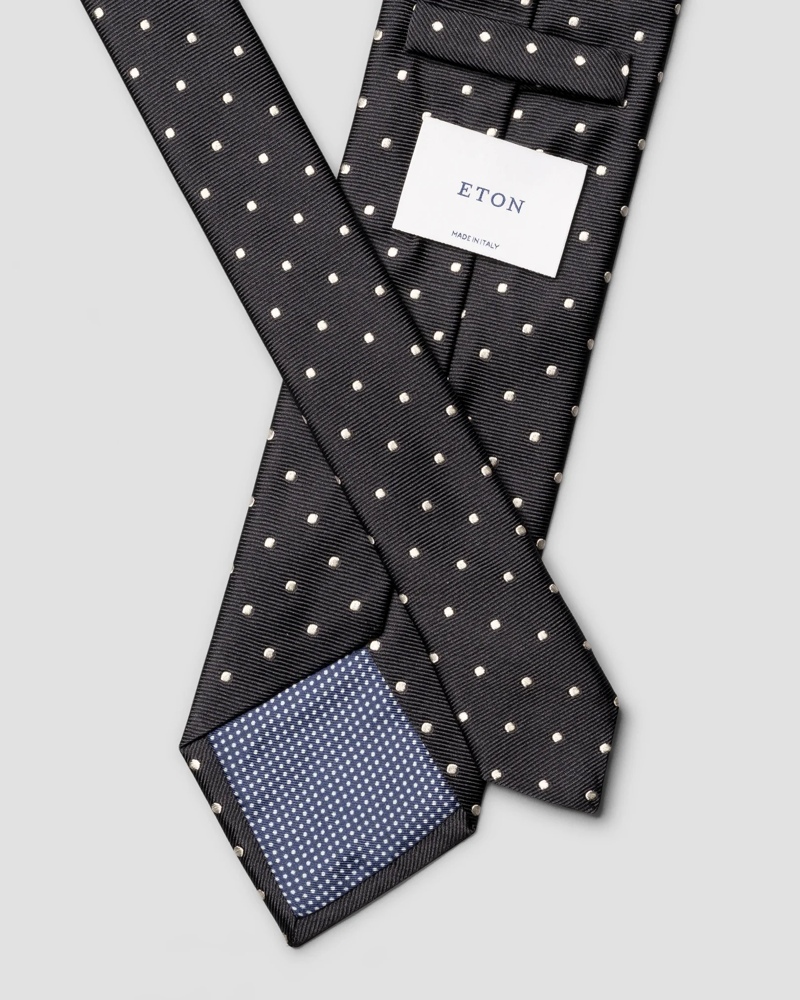 Eton - polka dot woven silk tie