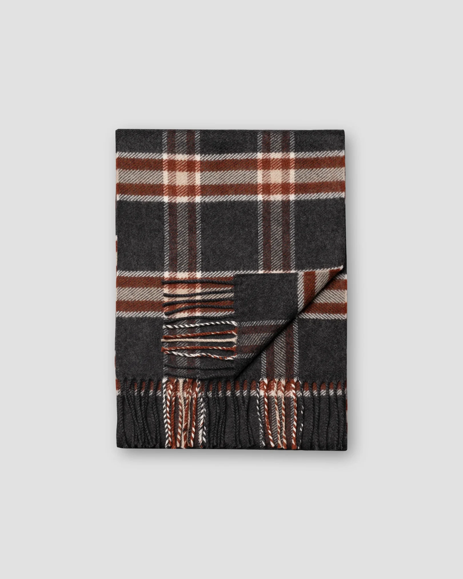 Eton - plaid merino wool scarf
