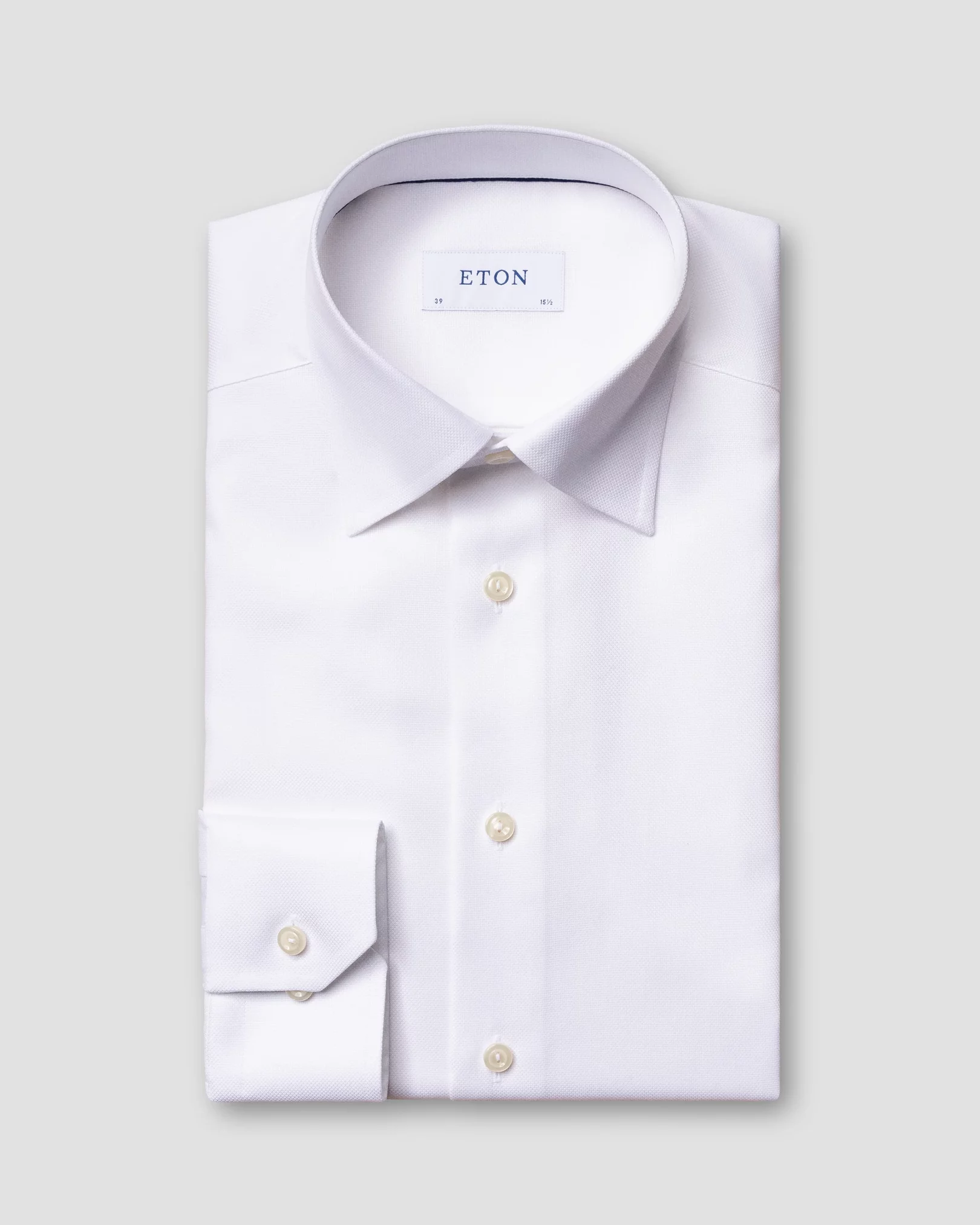 Eton - white royal oxford shirt
