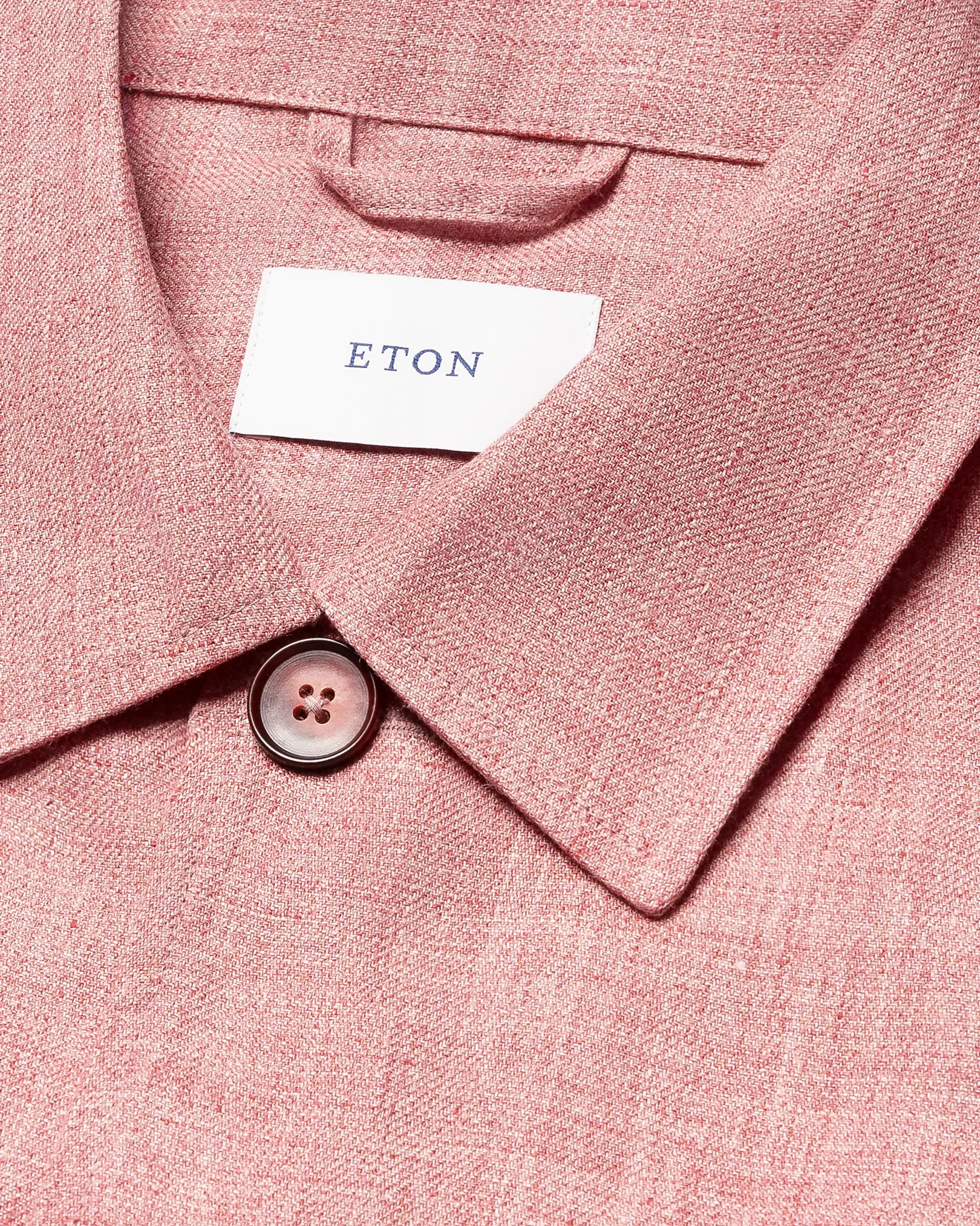 Eton - pink four pocket linen overshirt