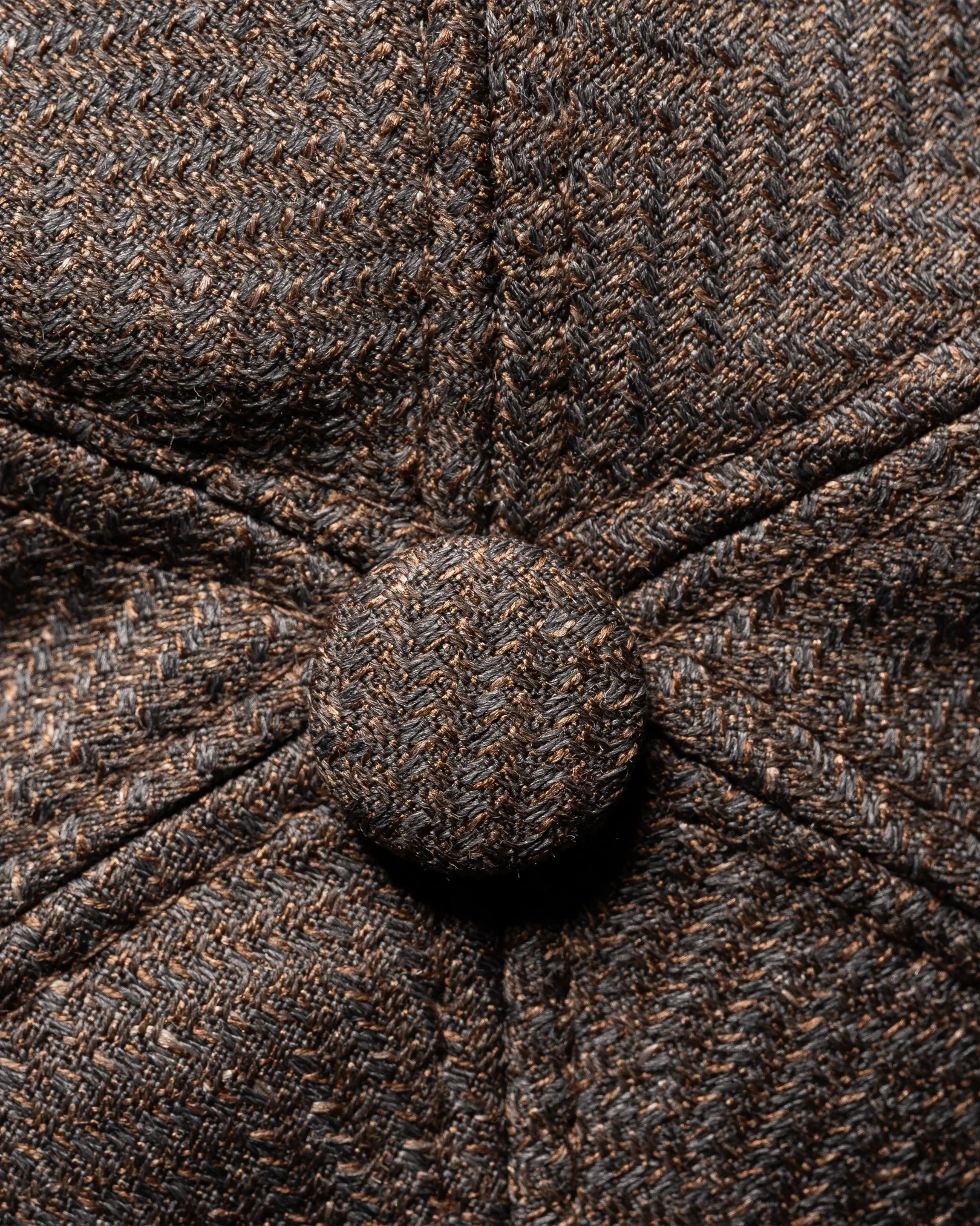 Eton - Herringbone Linen Wool Baseball Cap