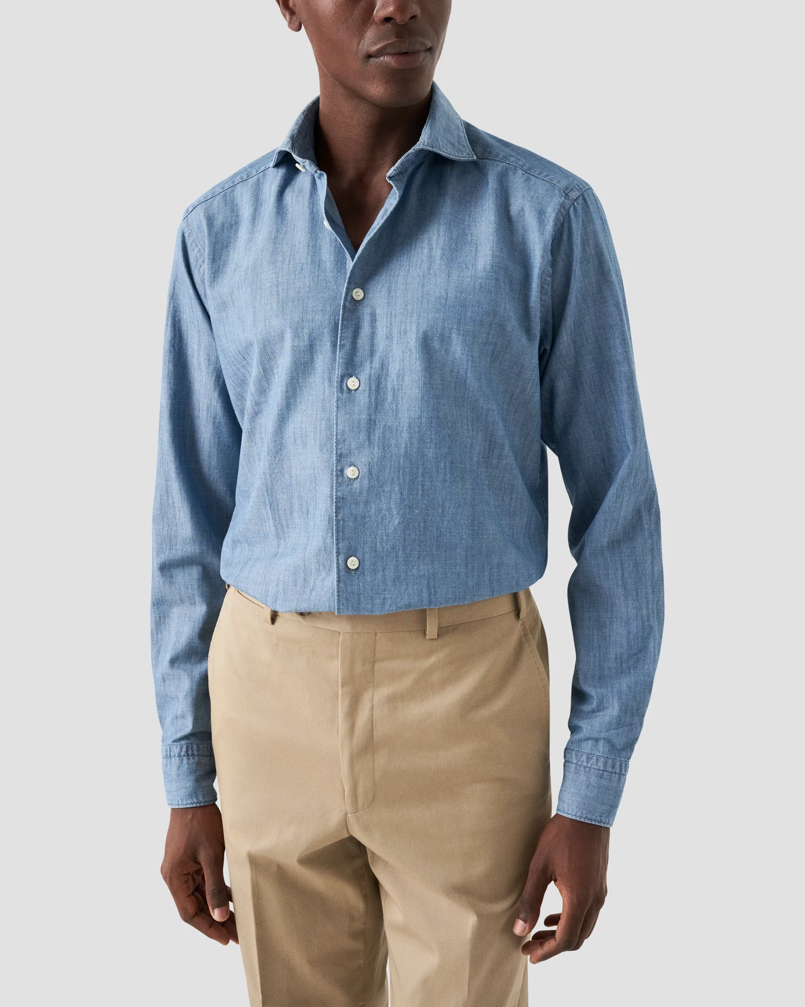 Eton - Light Blue Denim Twill Shirt