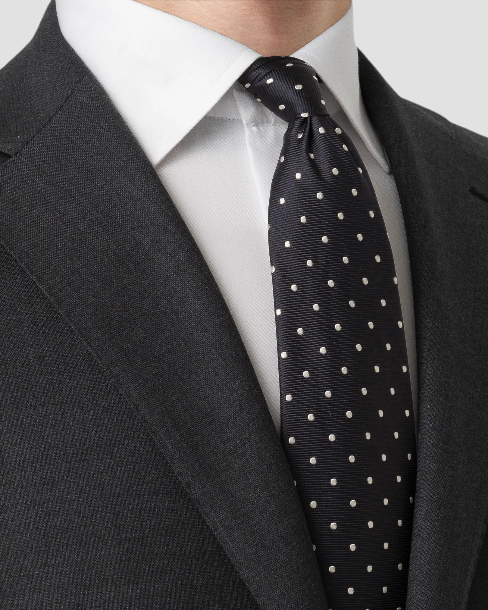 Eton - polka dot woven silk tie