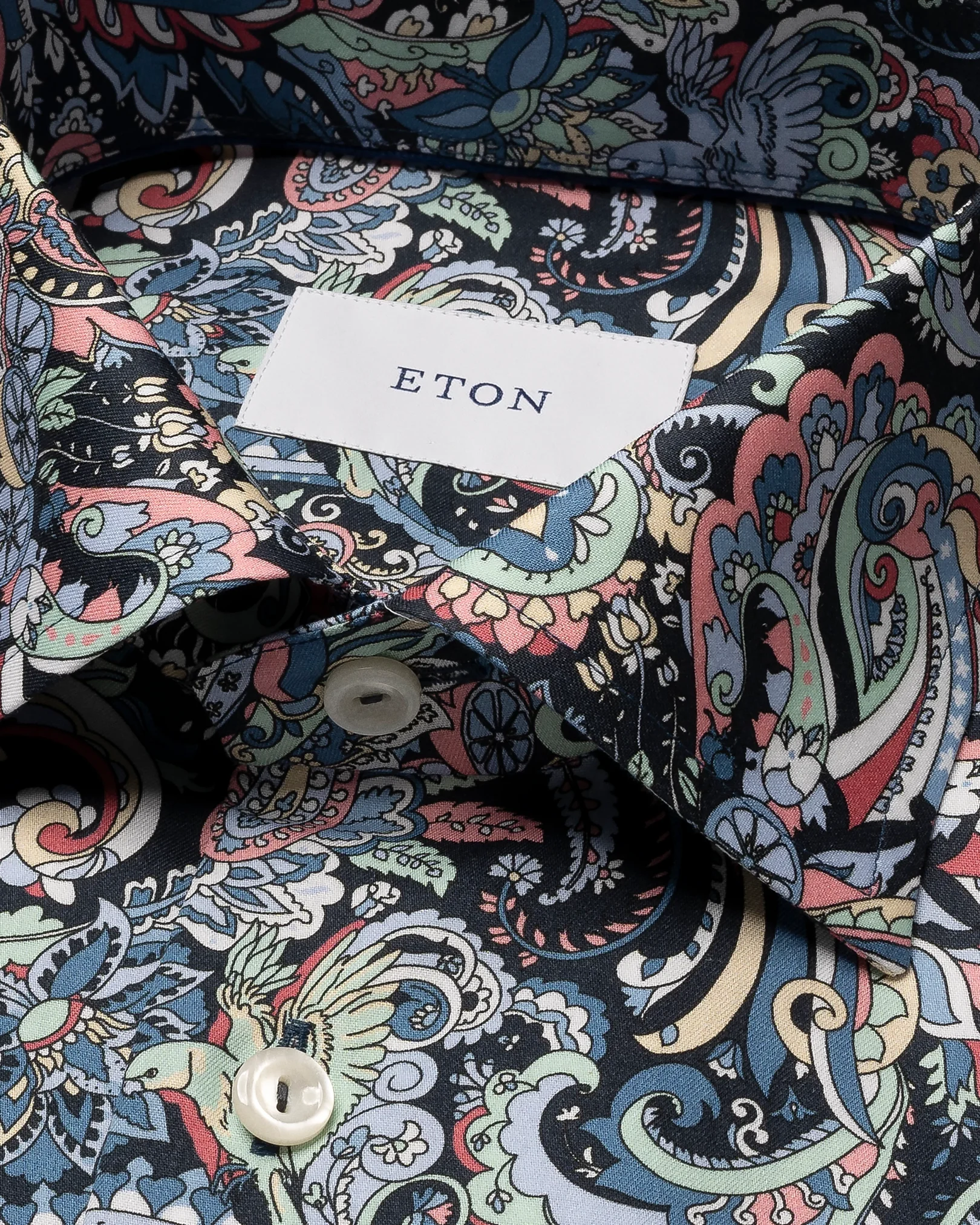 Eton - multi paisley signature twill shirt