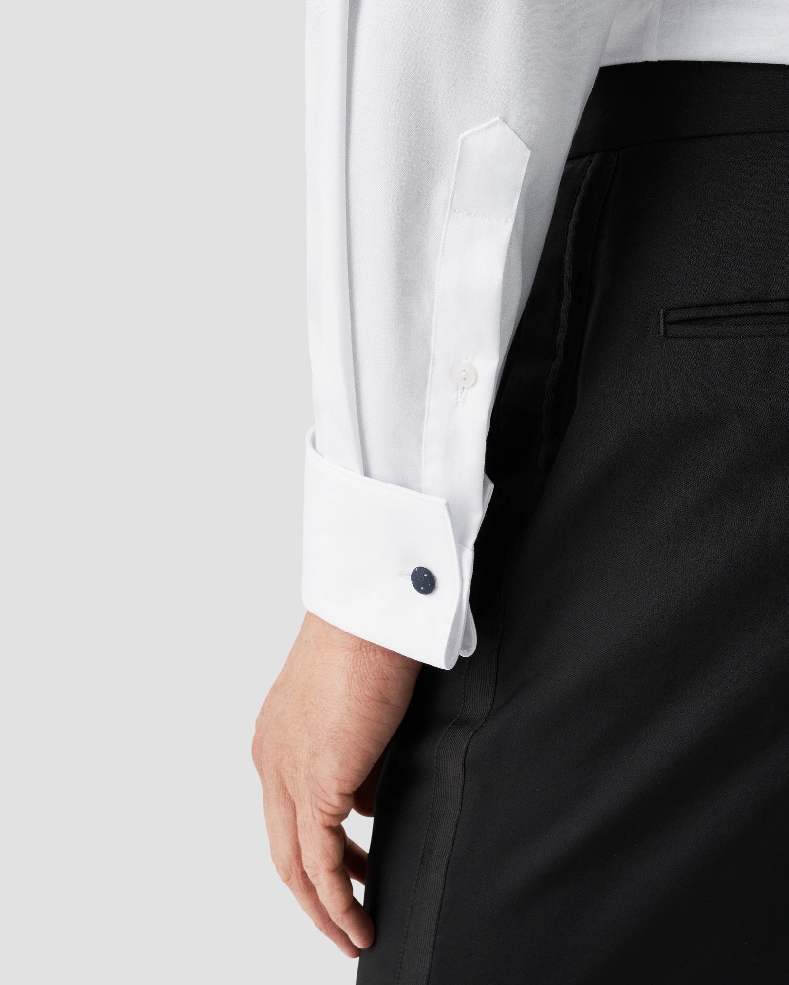 Eton - white twill evening shirt