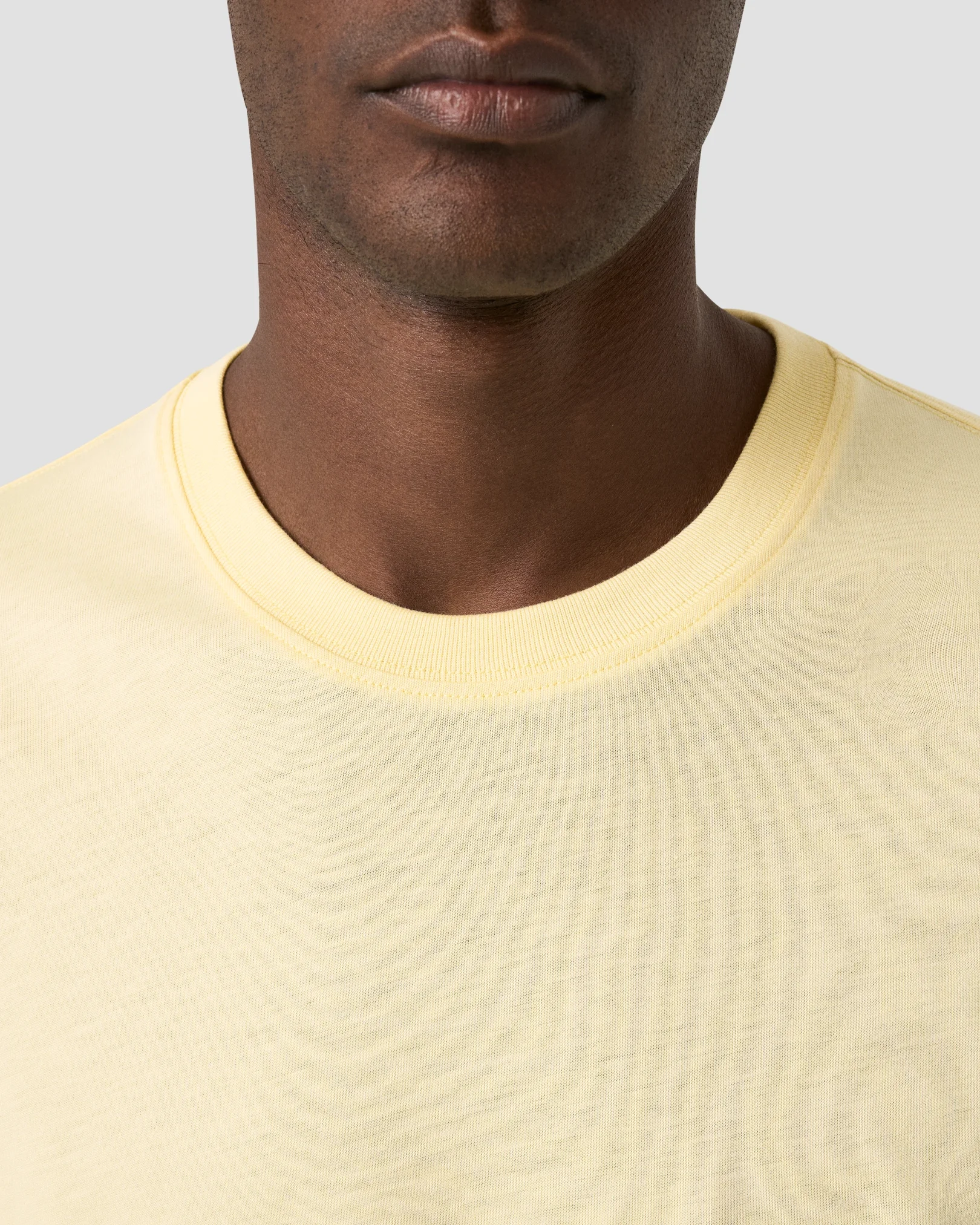 Eton - yellow single jersey supima t shirt