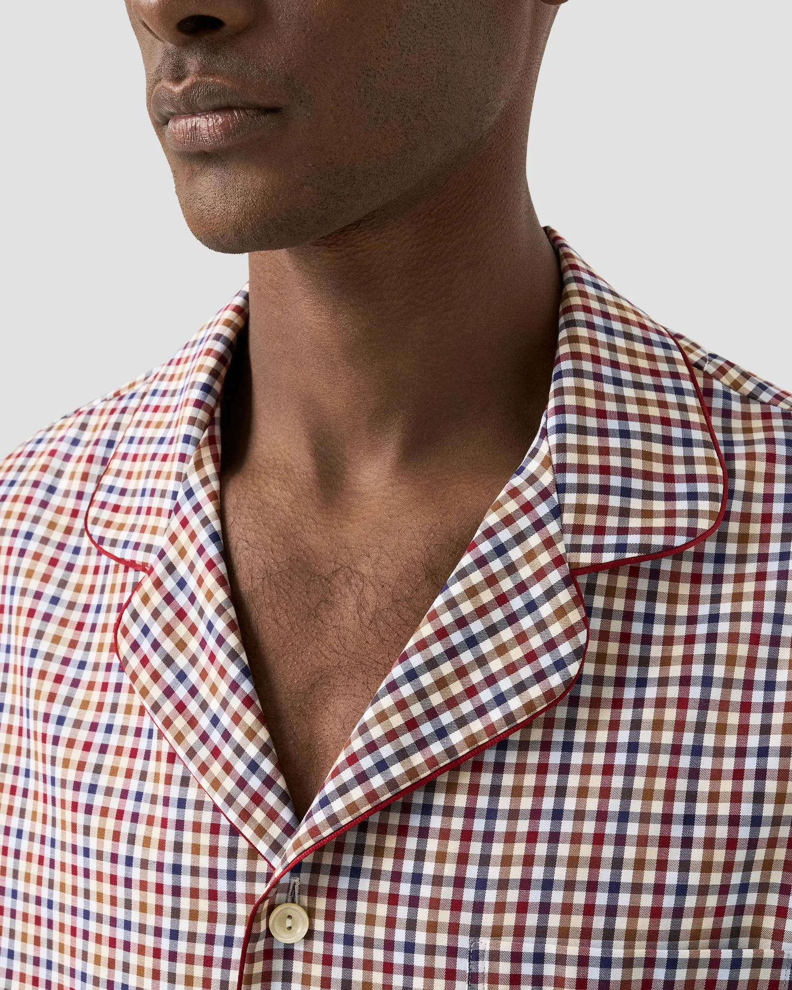 Eton - checked pyjamas red checked pyjamas