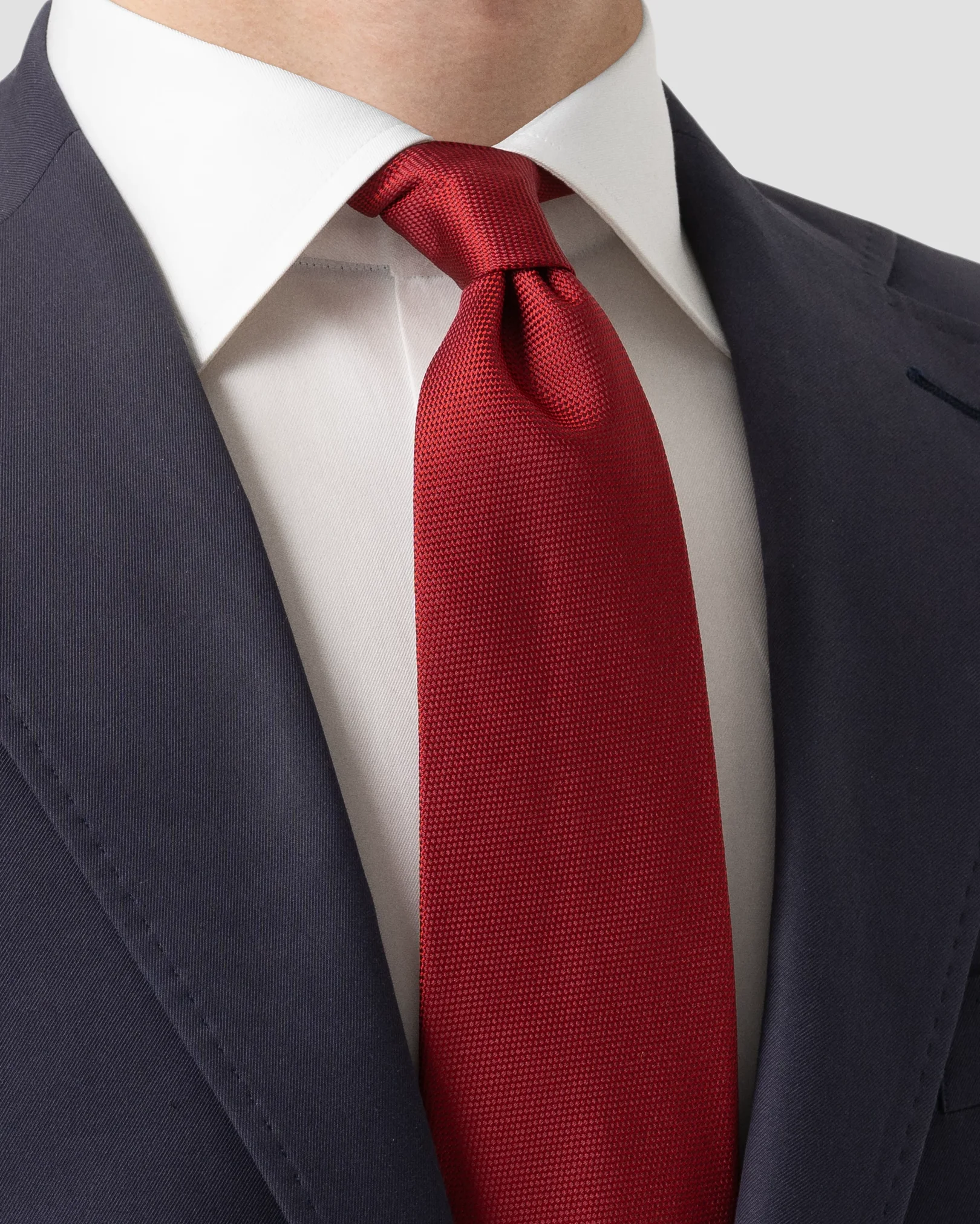 Eton - Red Basketweave Tie