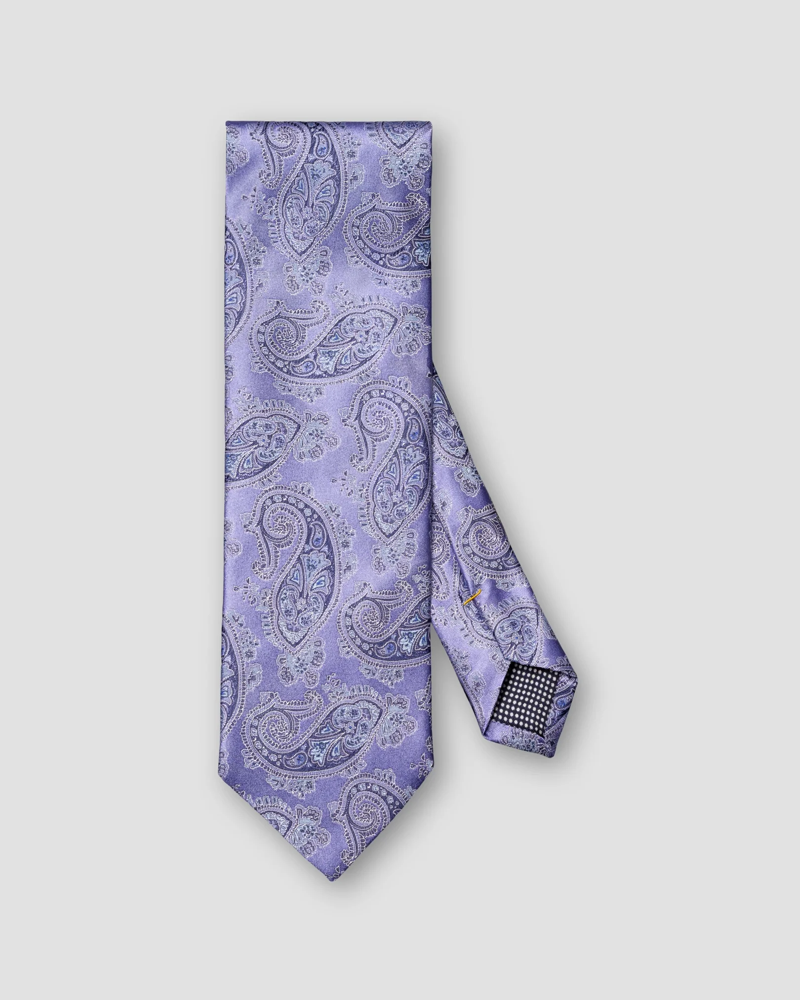 Eton - mid purple paisley woven silk tie