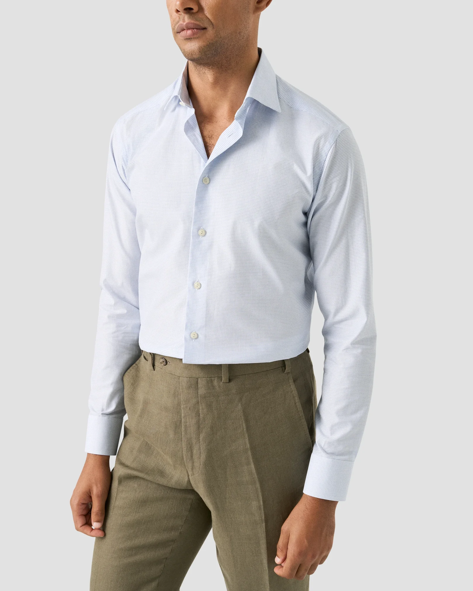 Eton - check signature twill shirt 261